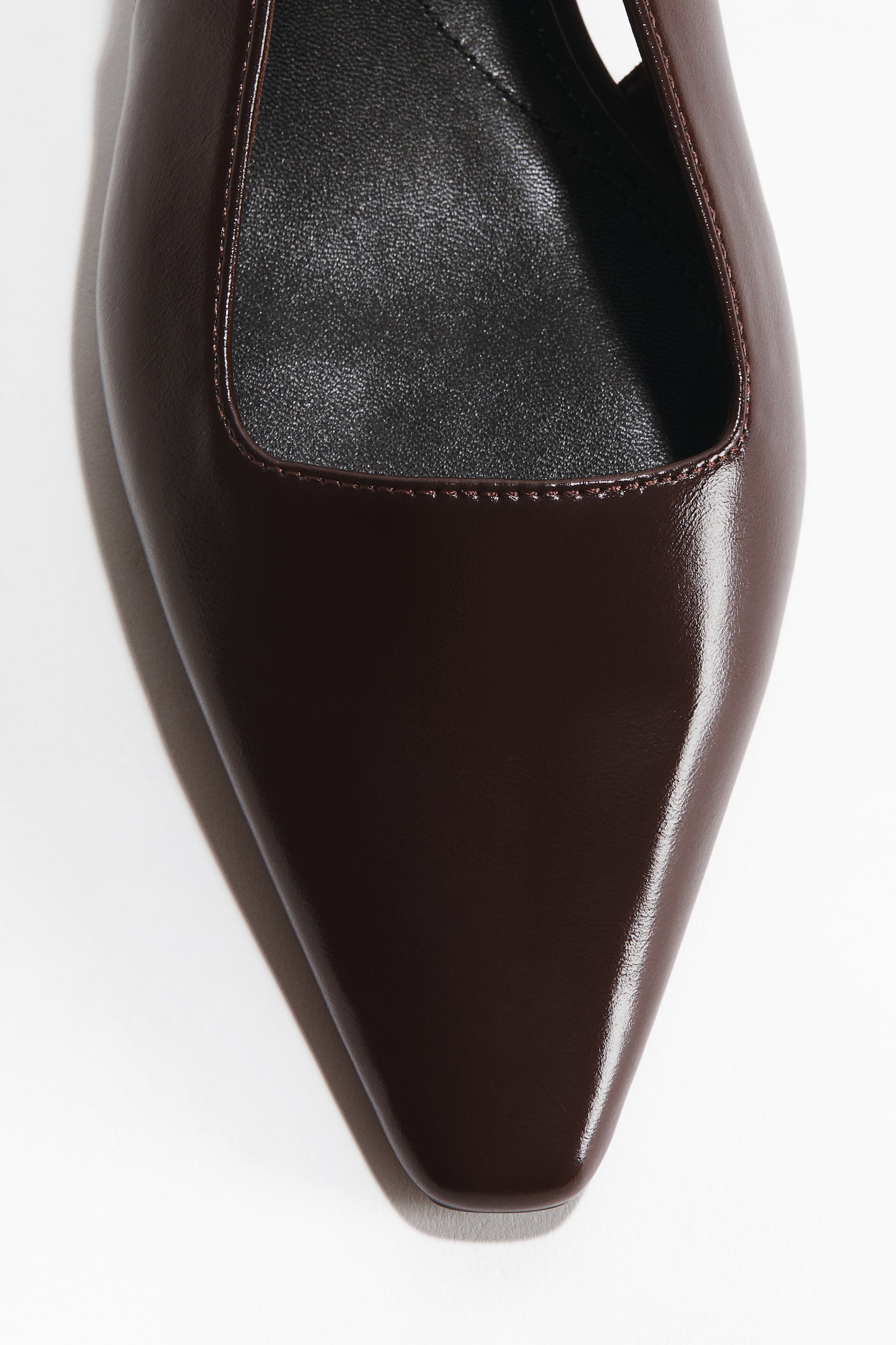 Kitten-heeled slingbacks - Dark brown/Black/Beige - 3