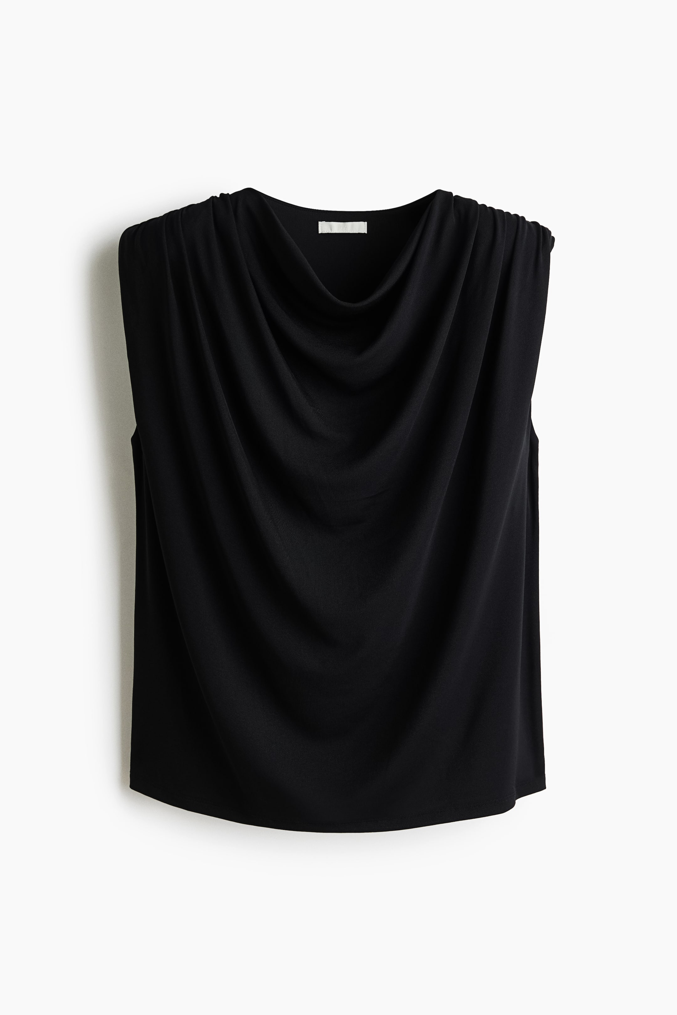 Draped Top with Shoulder Pads