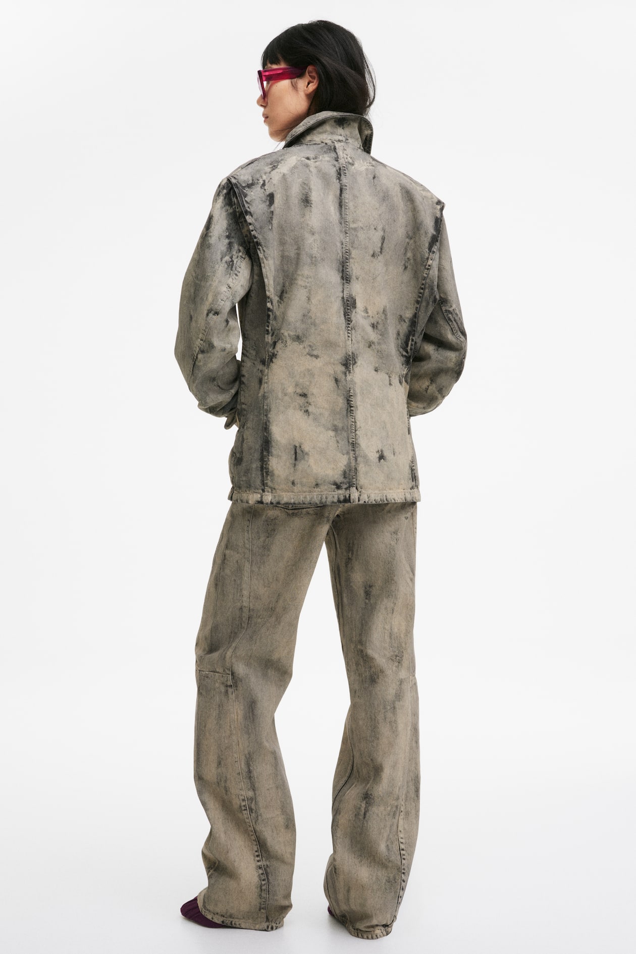 Painted-Look Denim Jacket - image 5