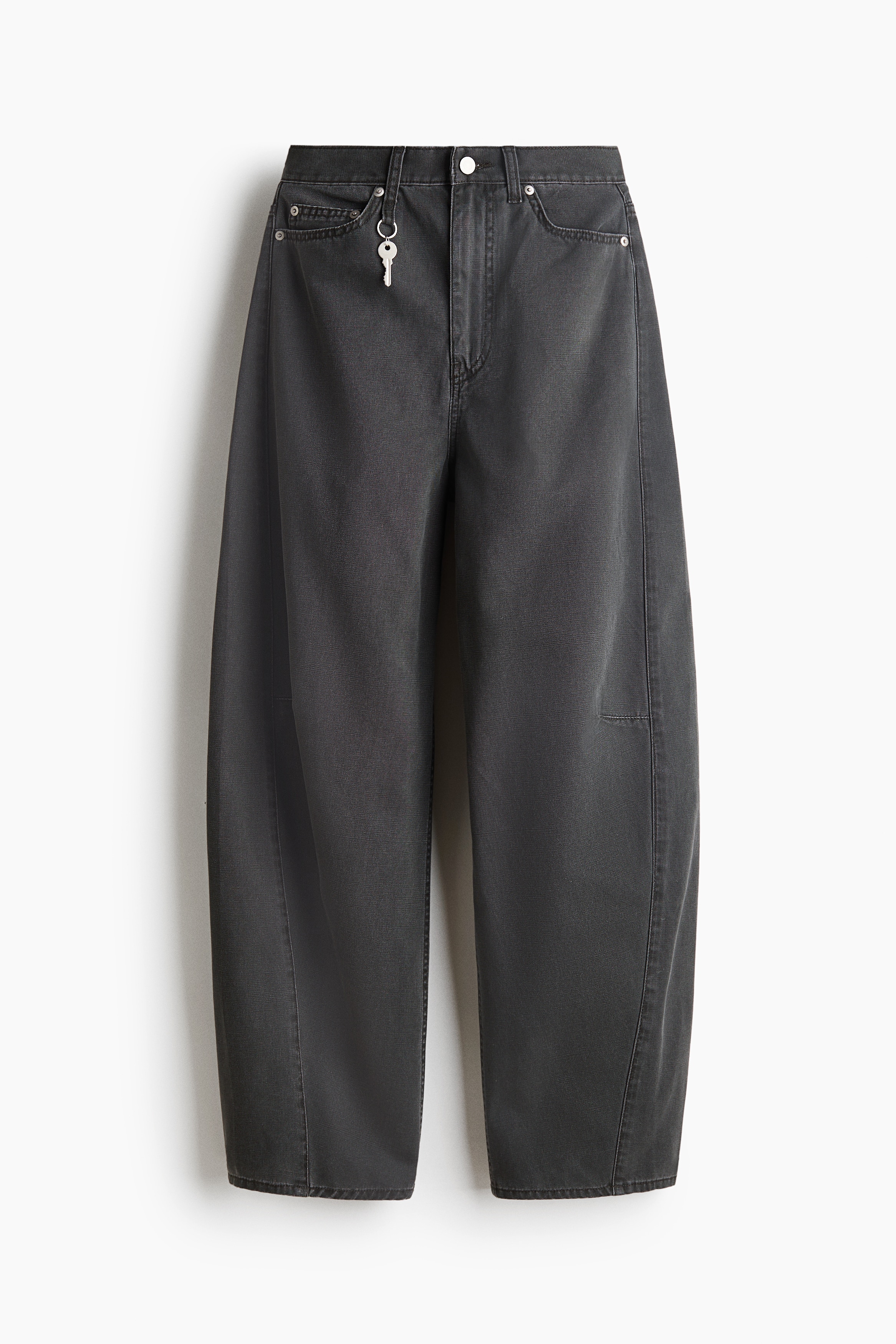 Barrel Regular Waist Jeans - Dark denim grey