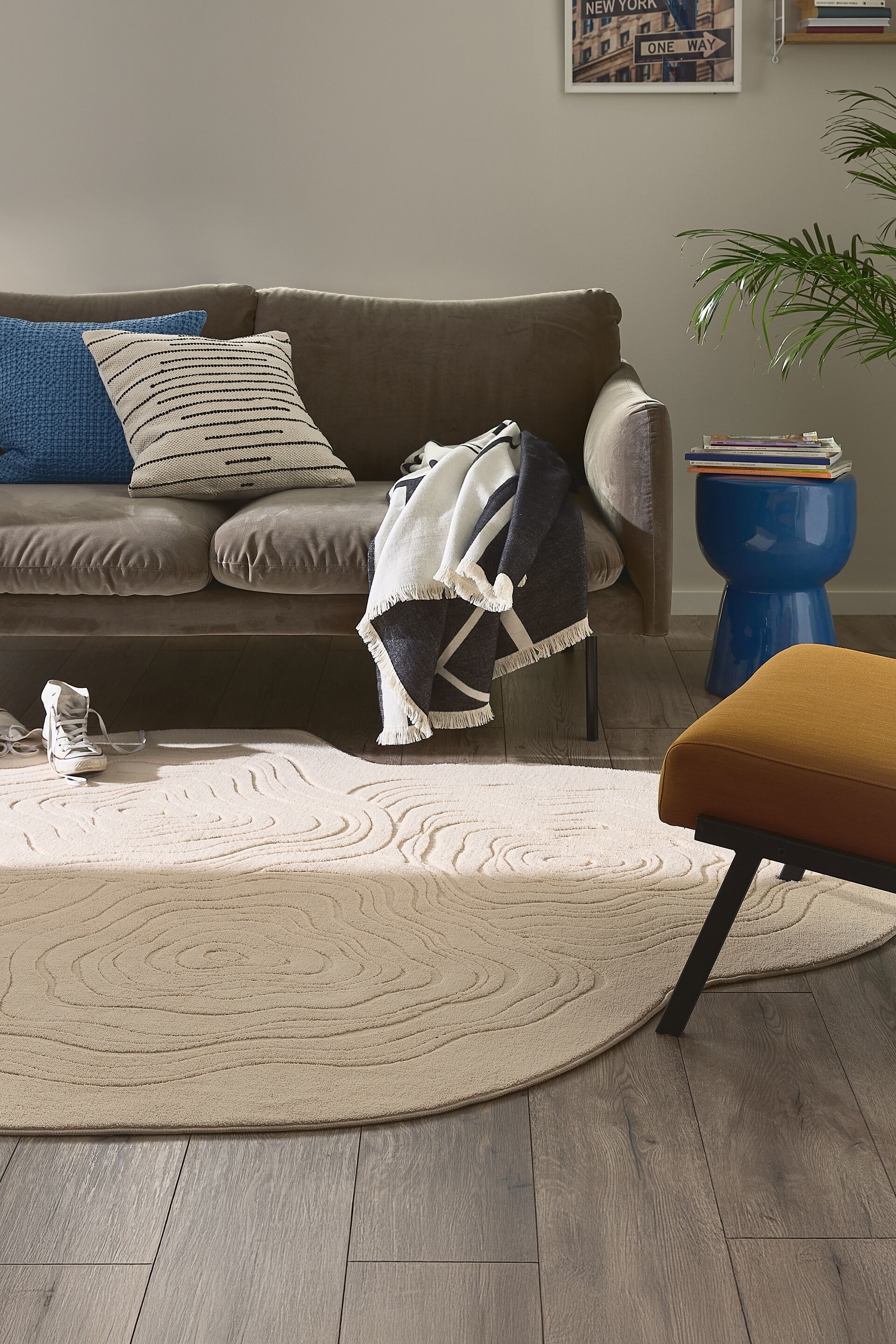 Vaskbart Matta Pam - Beige/Creme