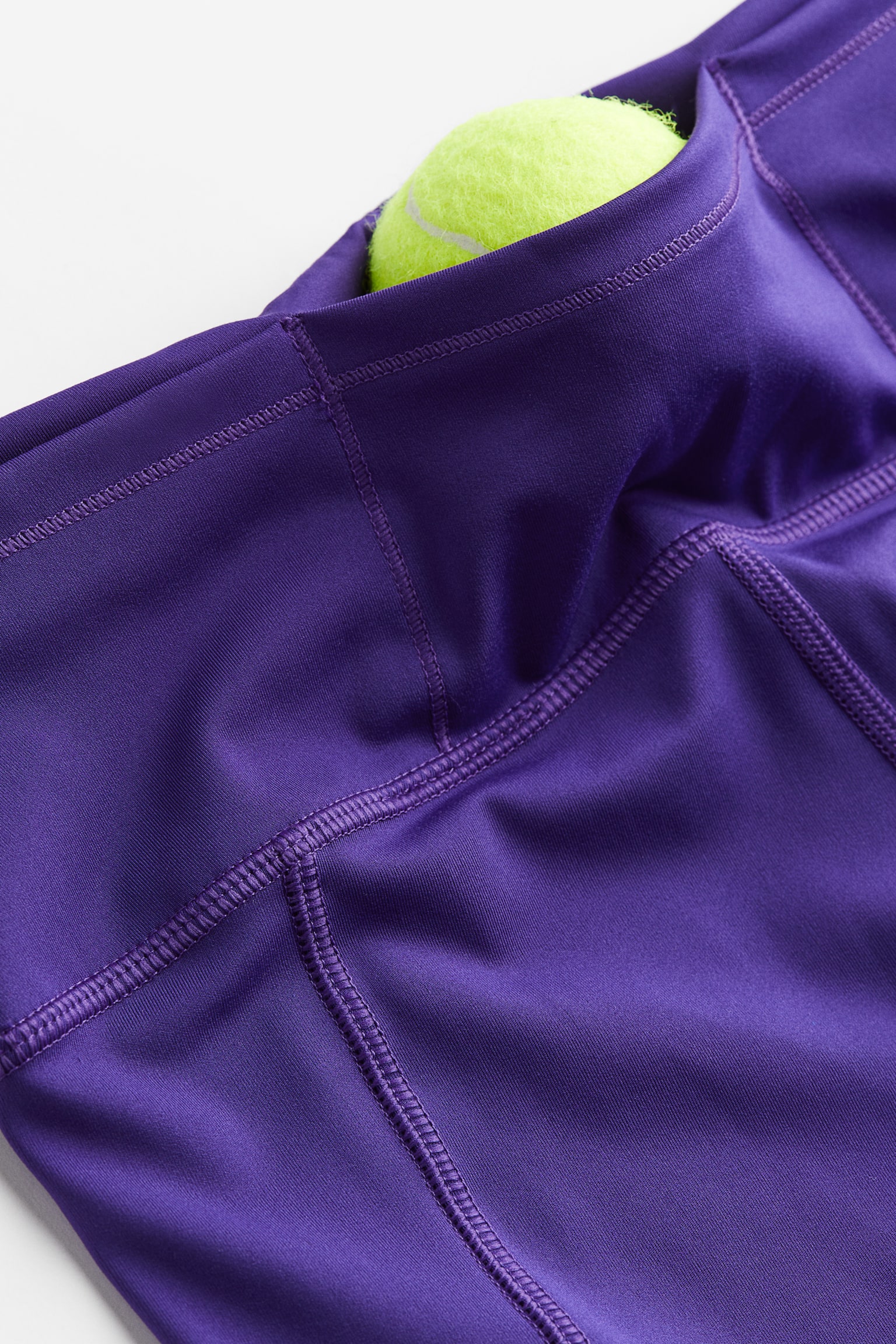 Pocket Detail Running Leggings In DryMove™ - Bright purple/Black - 4