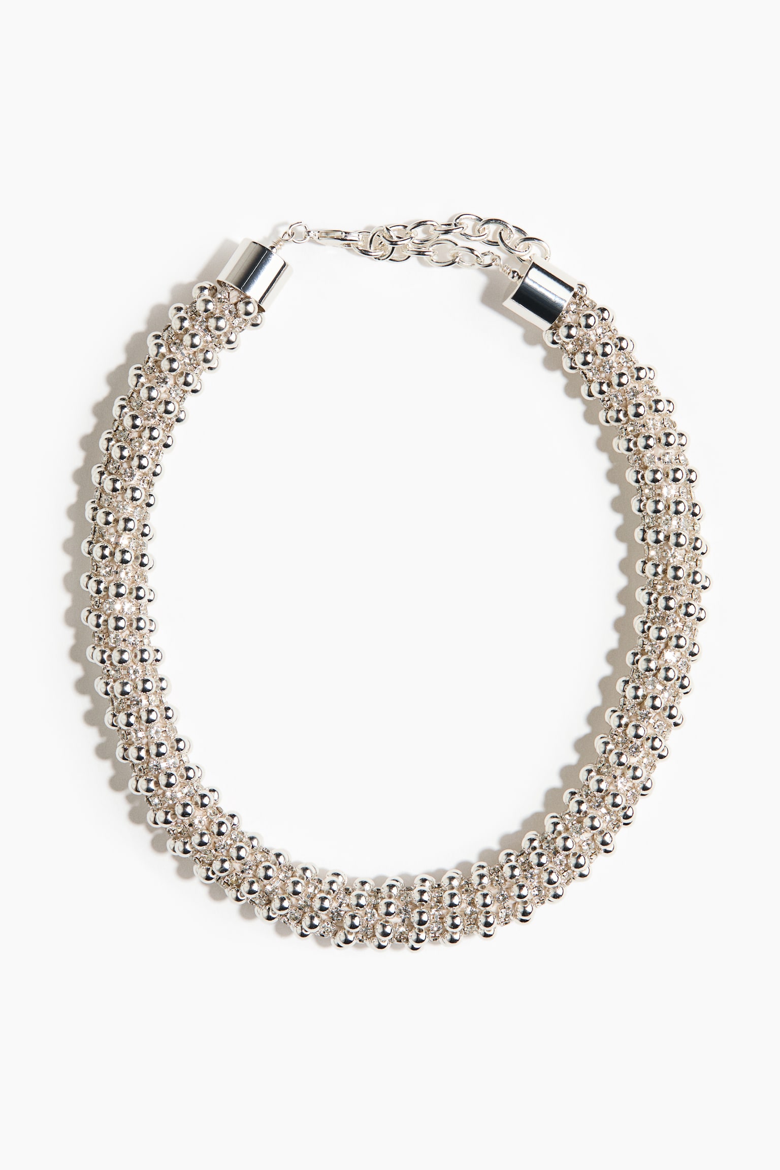 Beaded necklace - Argentato