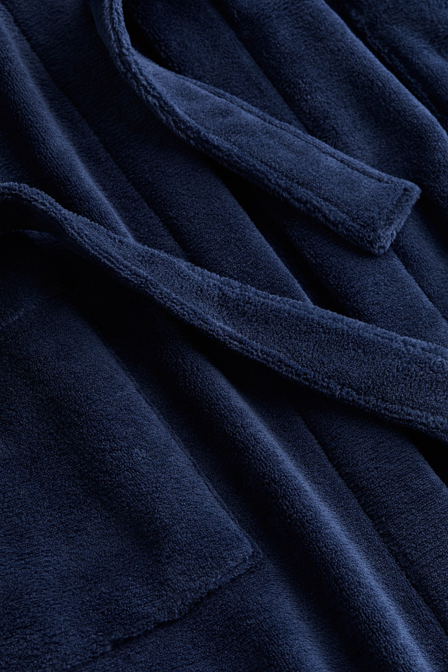 Fleece dressing gown - Dark blue - 2