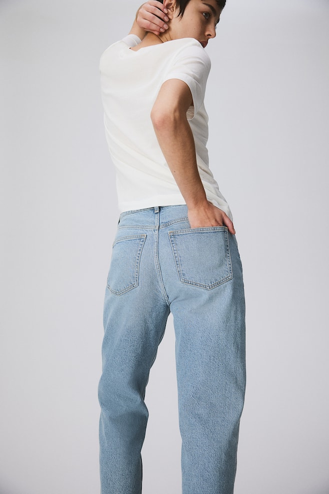 Slim Mom High Ankle Jeans - Blu denim chiaro/Blu denim chiaro/Blu denim/Blu denim/Blu denim/Blu denim scuro - 4