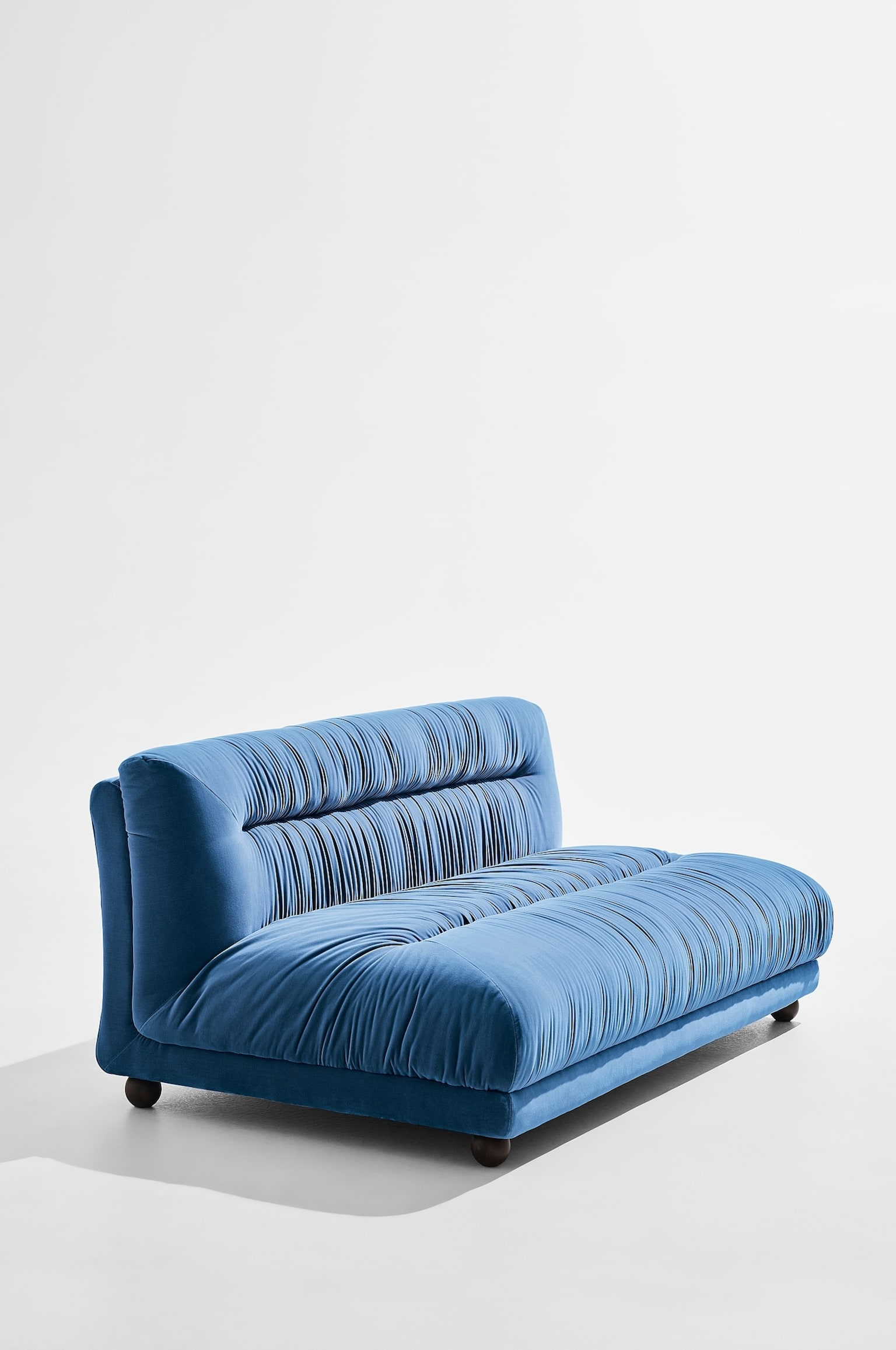 Elmo Zweisitzer-sofa - Blau Samt/Grüner Samt - 2