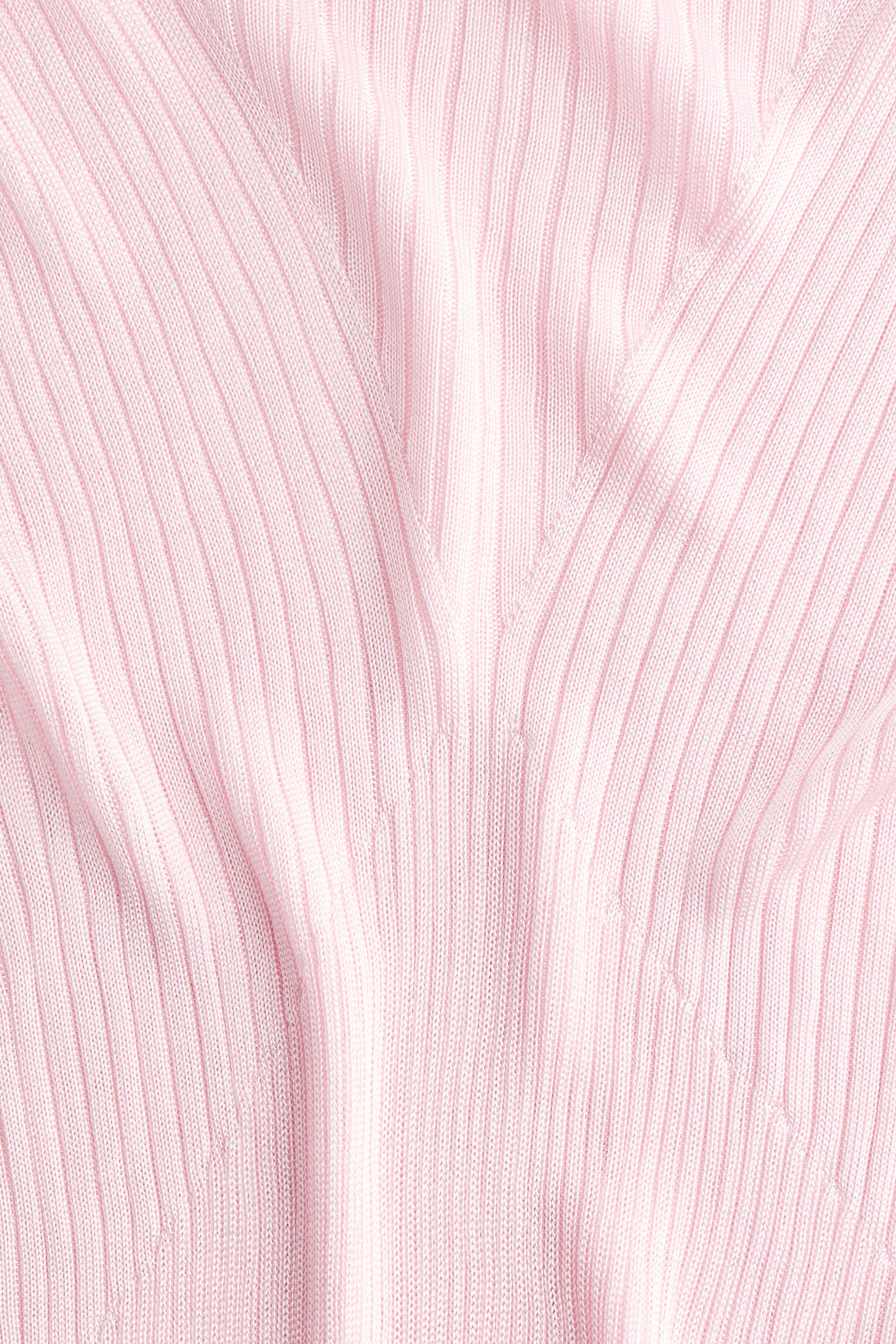 Rib-knit top - Light pink/Light grey/Black - 4