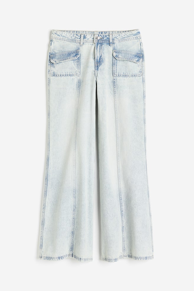 Wide Regular Jeans - Blu denim pallido/Grigio/Nero - 2