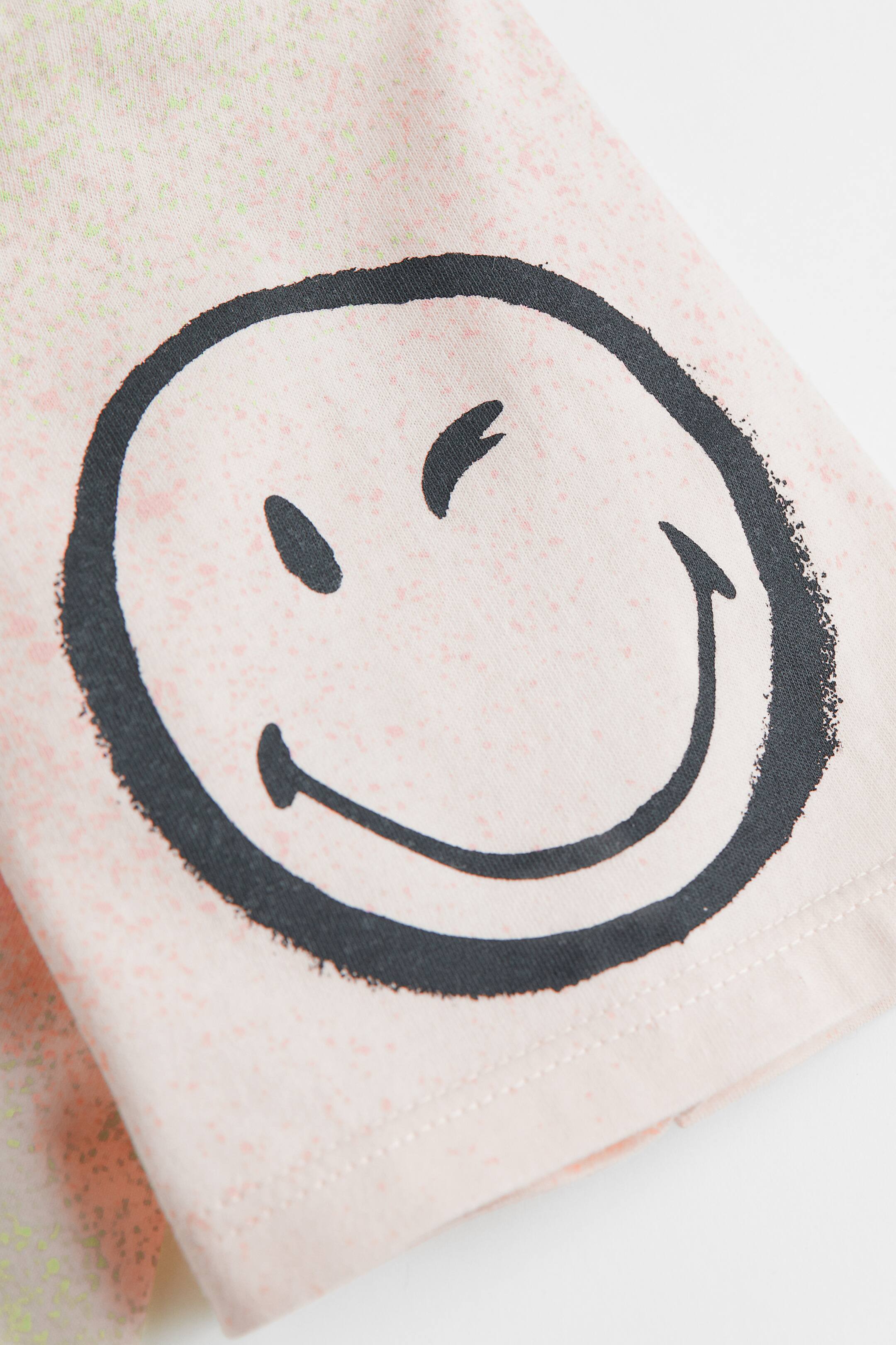 View larger image: Oversized printed T-shirt dress - Natural white/SmileyWorld - Kids | H&M IN 3