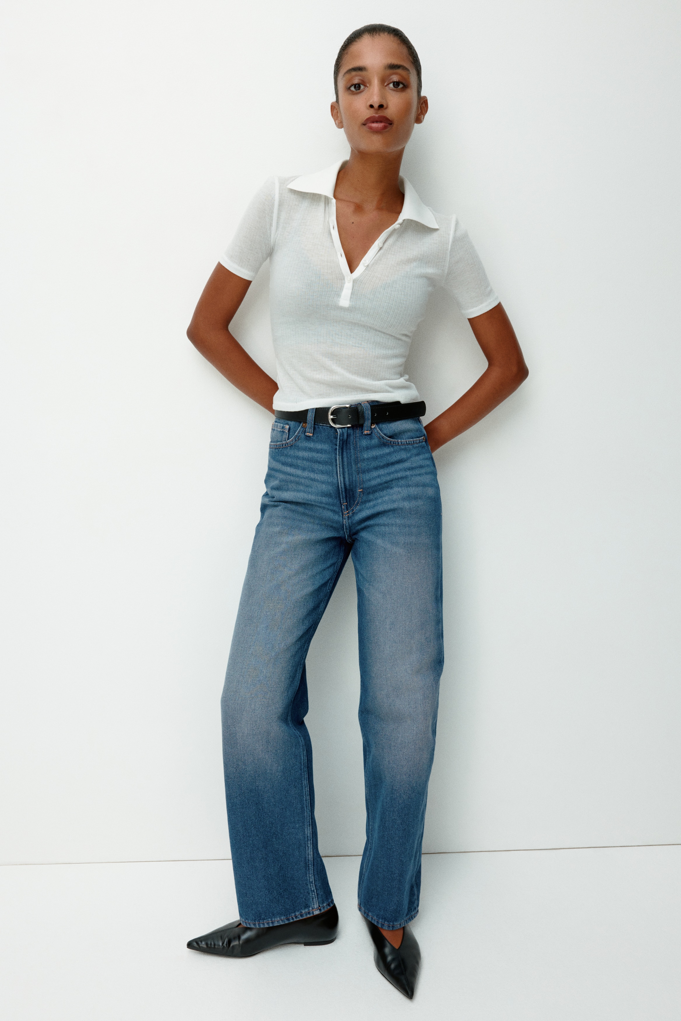 andmary Heart stitch denim ブルーベージュ M andmary Heart stitch denim M - メルカリ