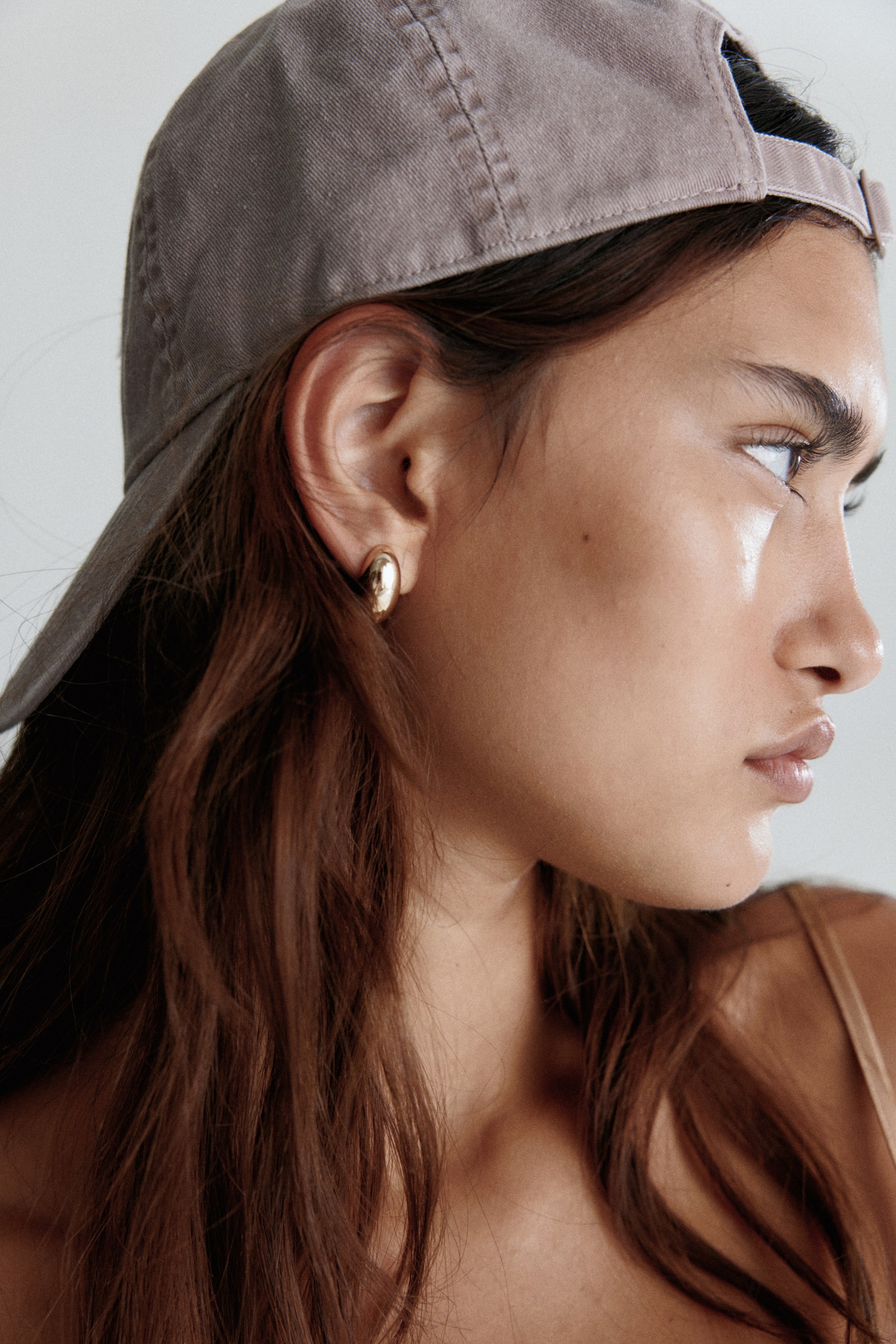 Ampliar la imagen: Top de satín con borde de encaje - Beige - Ladies | H&M MX 3