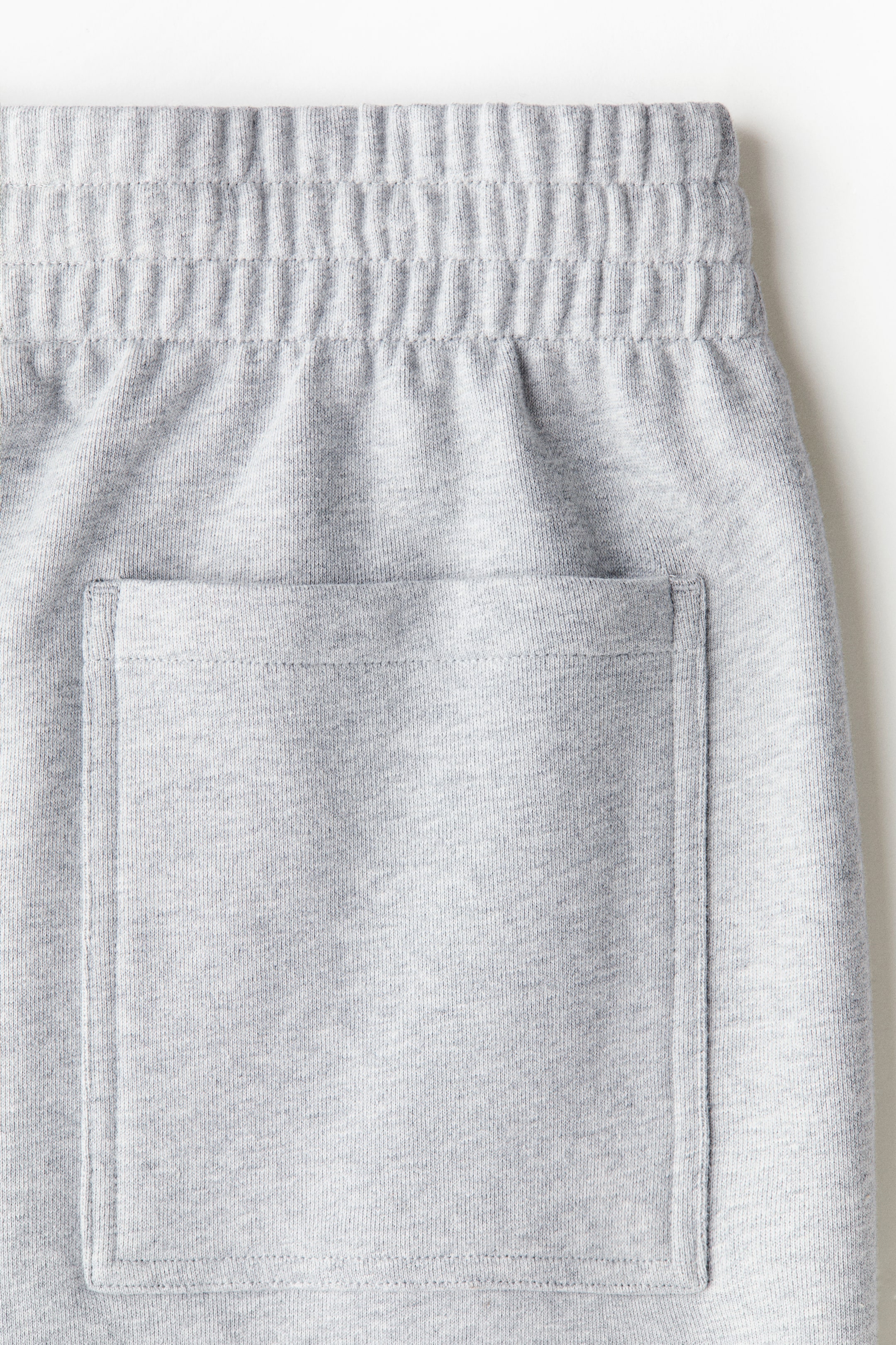 View larger image: Wide-leg cotton joggers - Light grey marl - Men | H&M IE 8