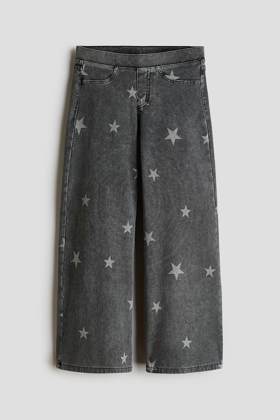 Детские джинсы H&M Denim-Look Wide-Leg Jeggings