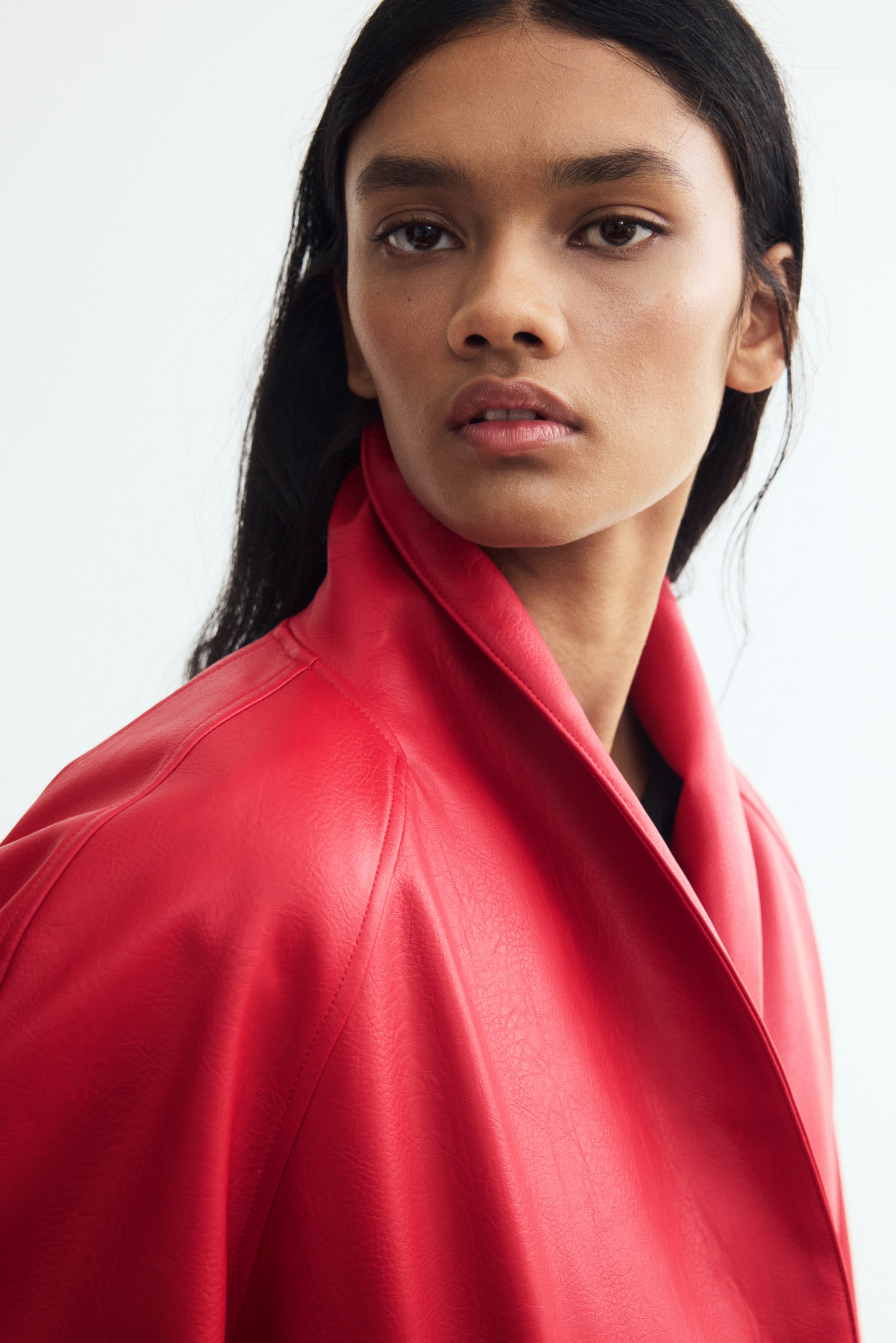 Coated Shawl-Collar Jacket