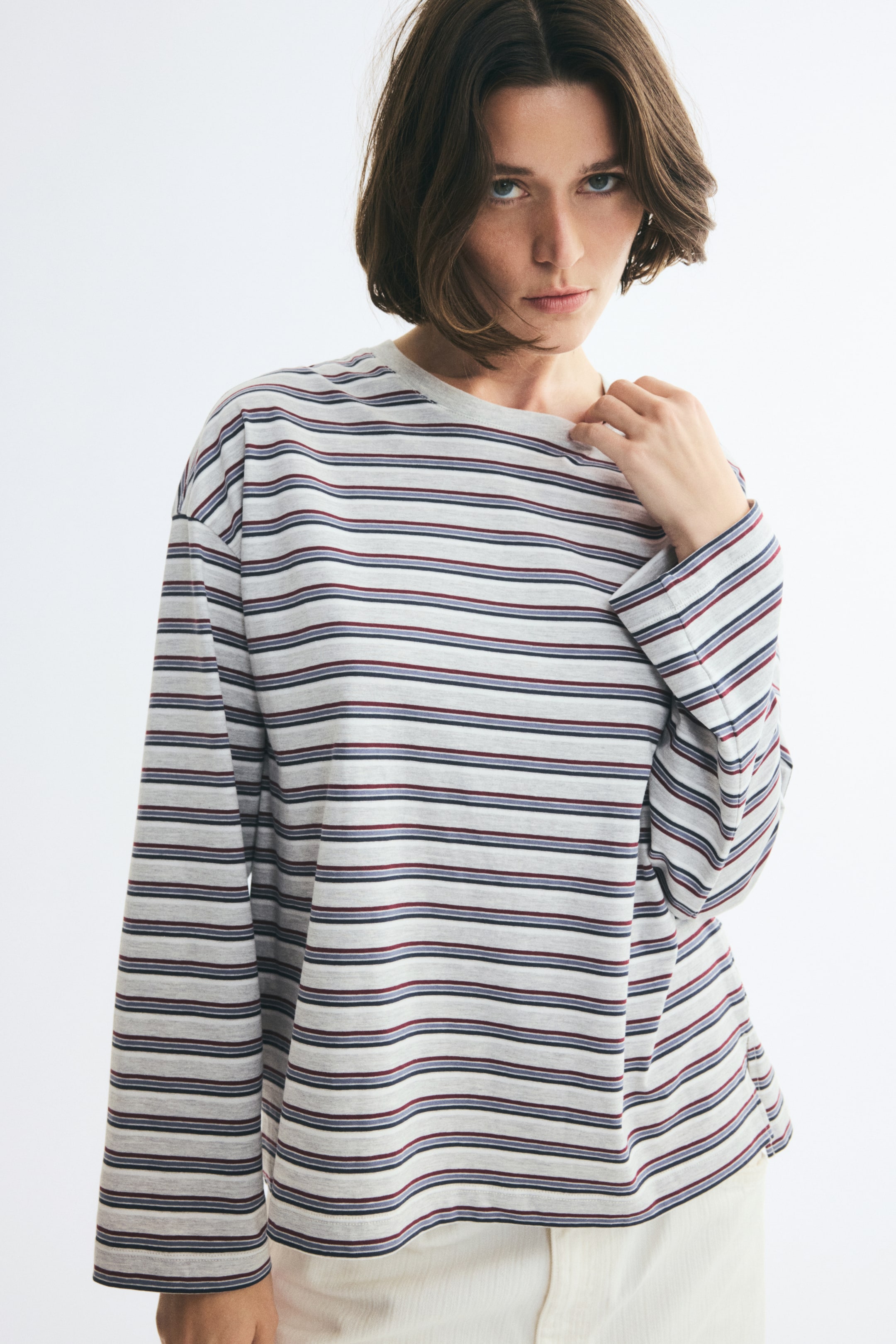 Long-Sleeved Cotton Top