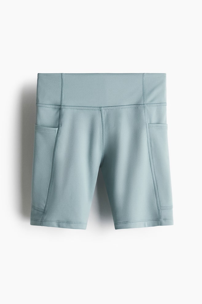 Sports cycling shorts with DryMove™ - Turquoise/Grey/Black/Jade green - 1