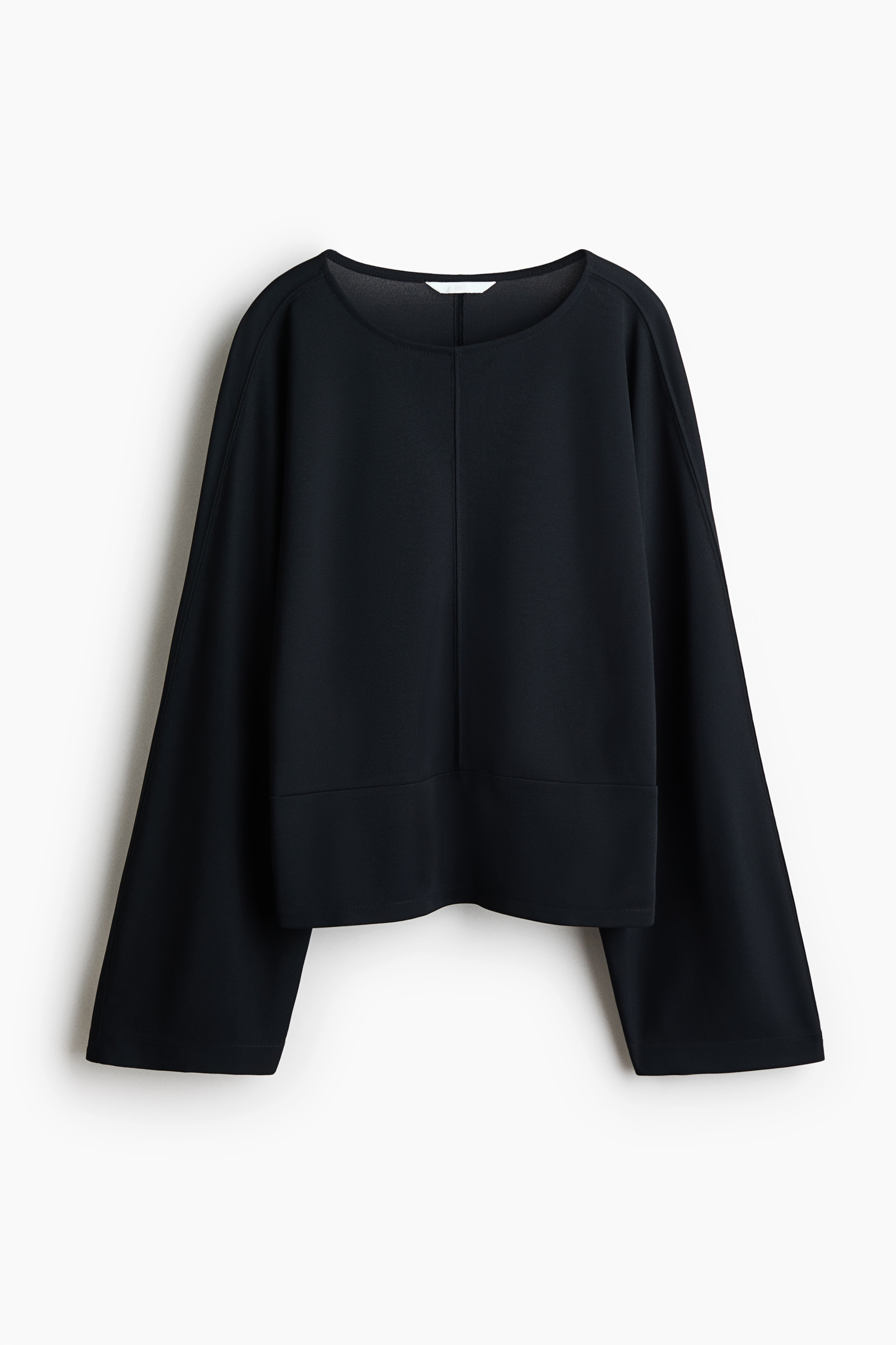 Batwing-Sleeved Jersey Top
