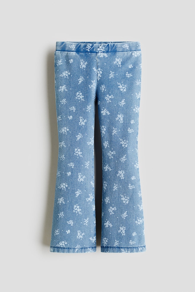 Jegging évasé - Bleu denim/fleuri/Noir délavé/Bleu denim foncé/Rose - 1