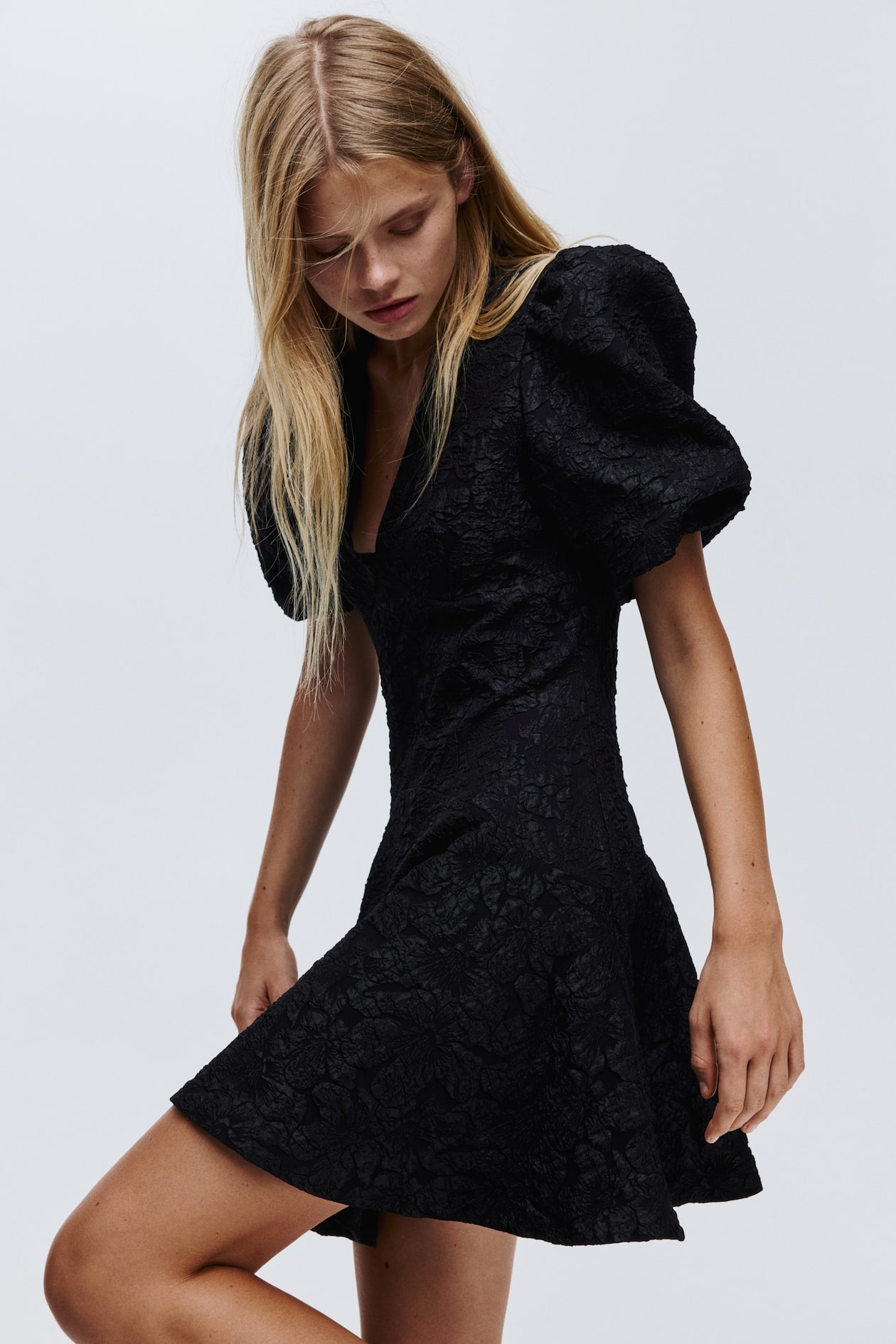 Puff-Sleeved Dress - image 5