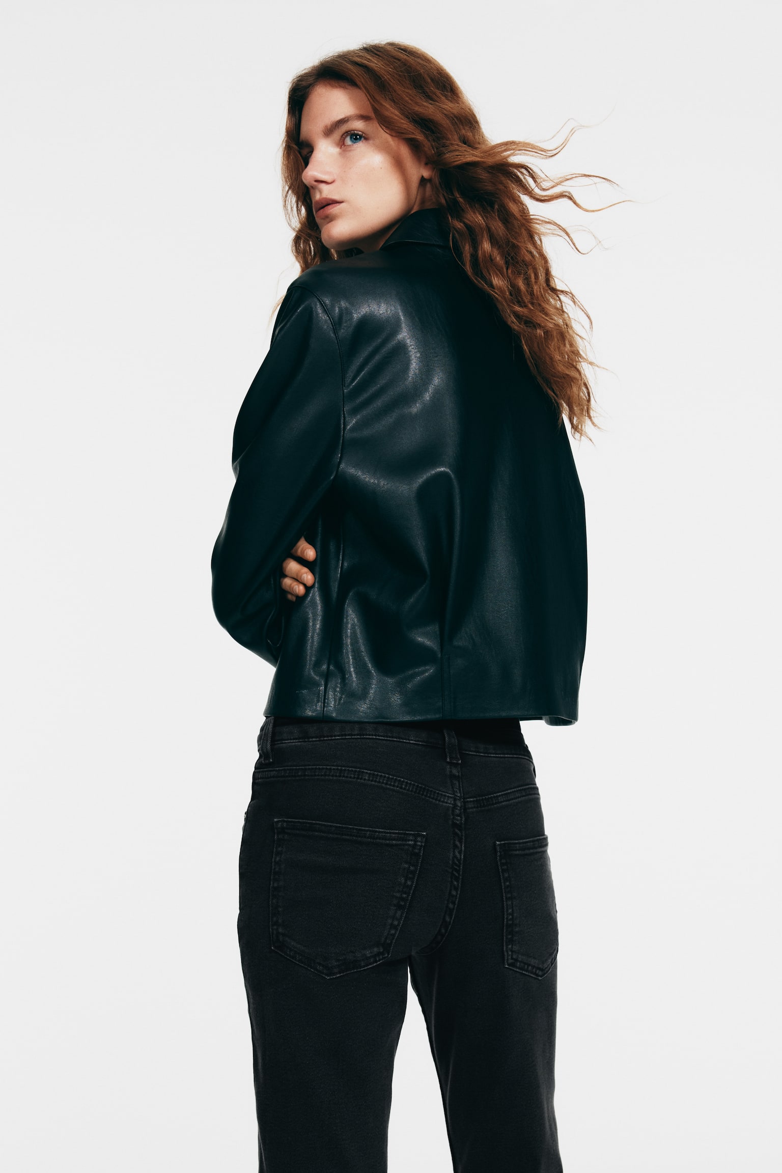 Flared Regular Jeans - Washed black/Light denim blue - 3