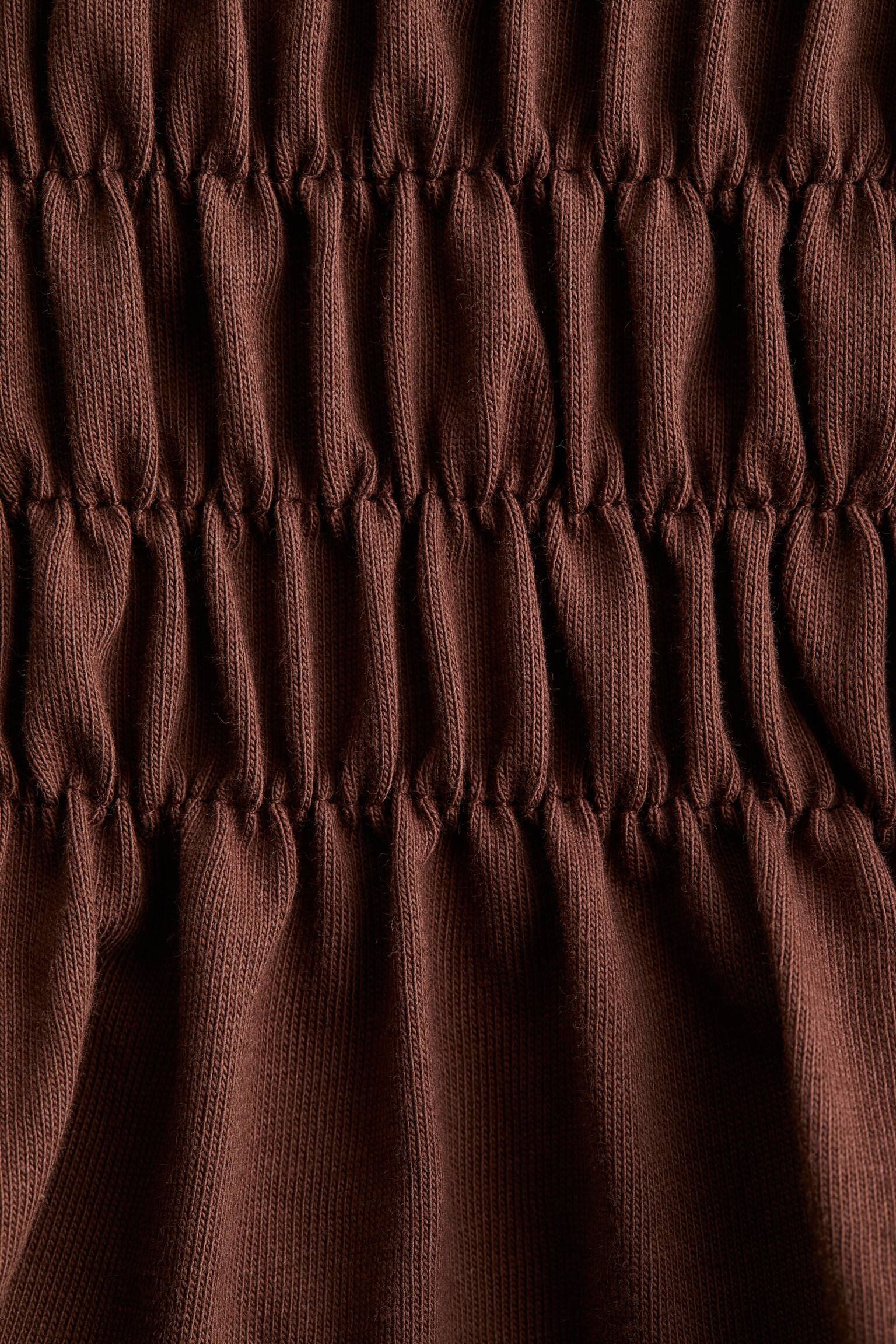 Büzgülü ve Pamuklu Üst - Koyu kahverengi/Beyaz/Siyah/Lacivert - 5