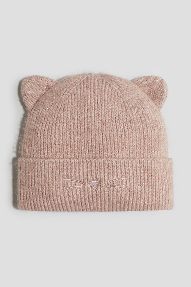 Glittery beanie - Dusty pink/Whiskers - 1