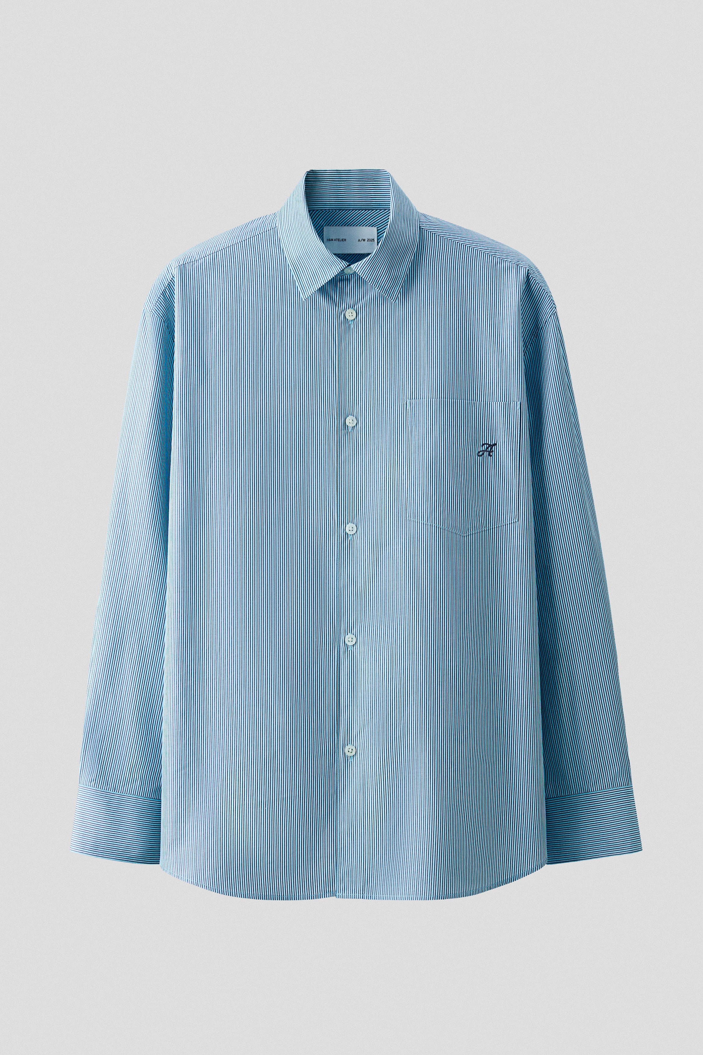 Striped cotton shirt - Blue/Striped