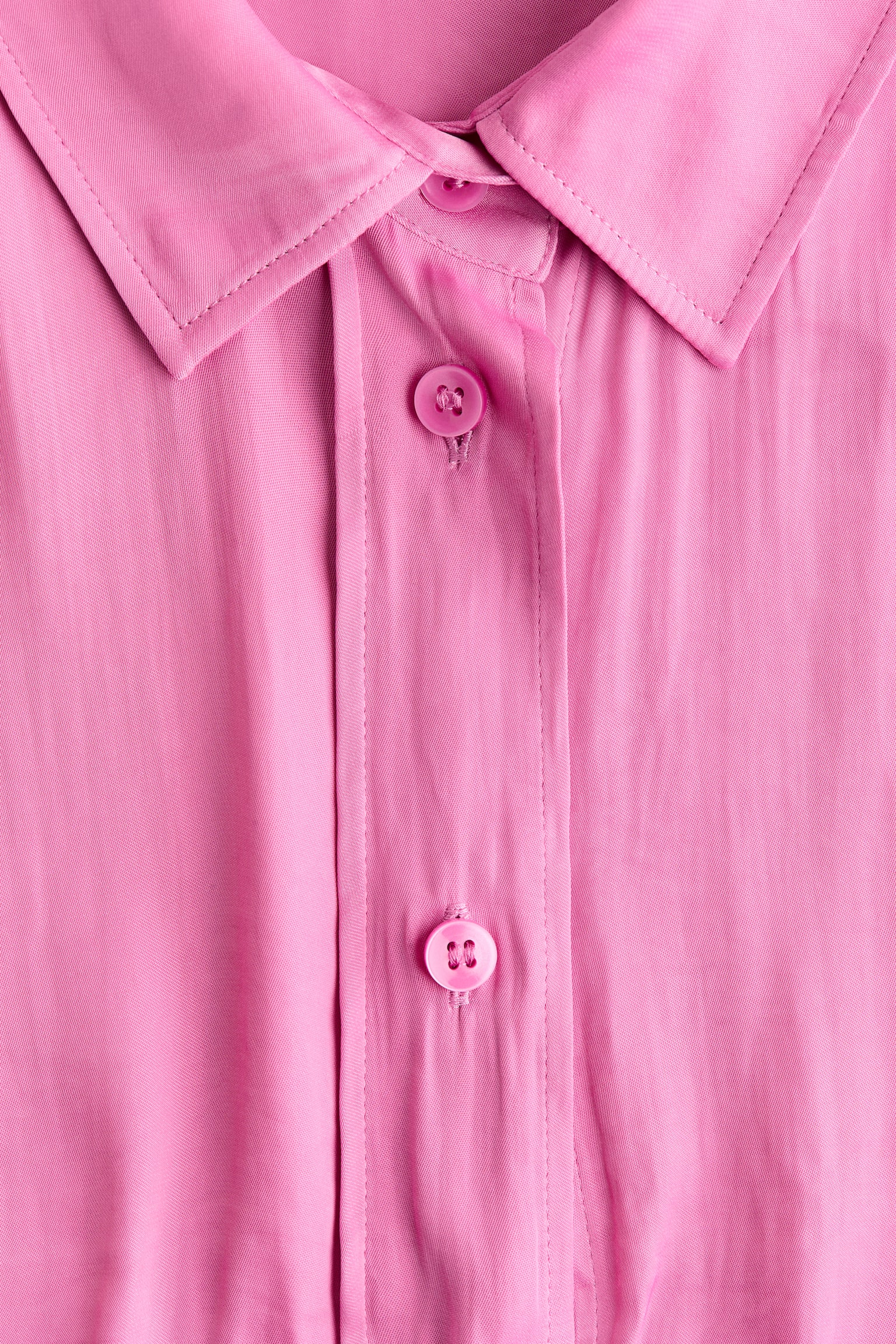 Женская рубашка H&M Oversized Shirt, цвет: Розовый — фото 5