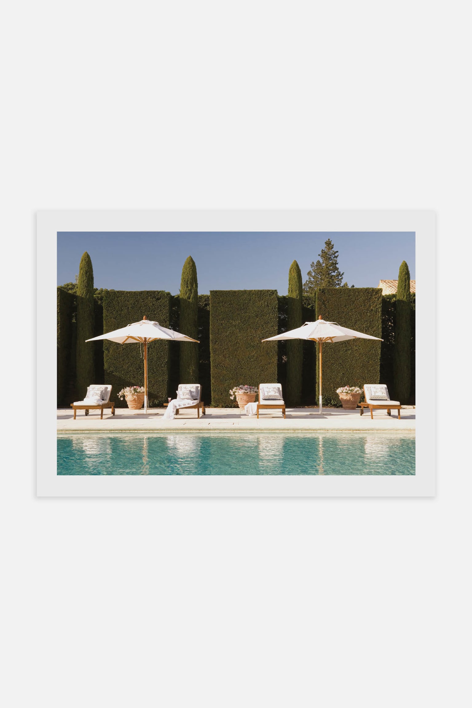 Poolside Paradise Poster - Green