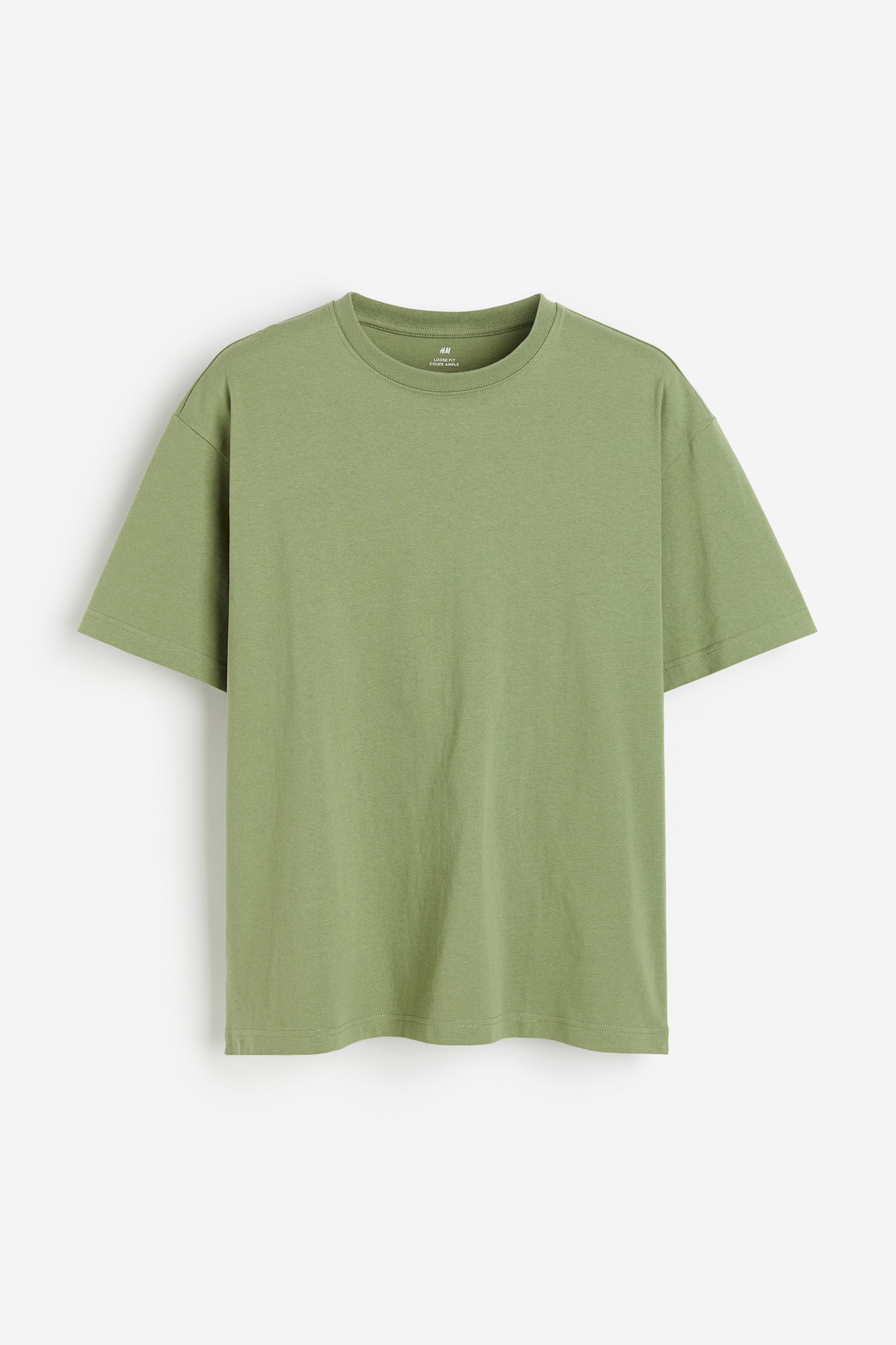 Loose Fit Tee - Green/Brown/Light beige/Pink/Black/Navy blue/White/Red/Khaki green/Dark green/Light blue - 2