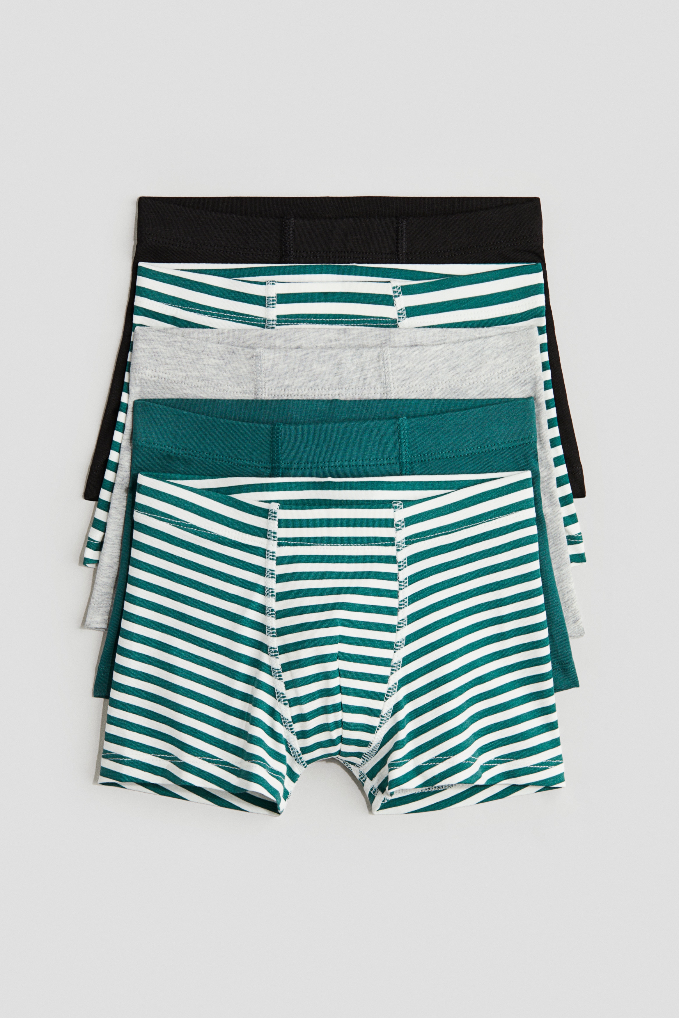 5-pack Boxer Briefs - Green/striped - Kids | H&M US