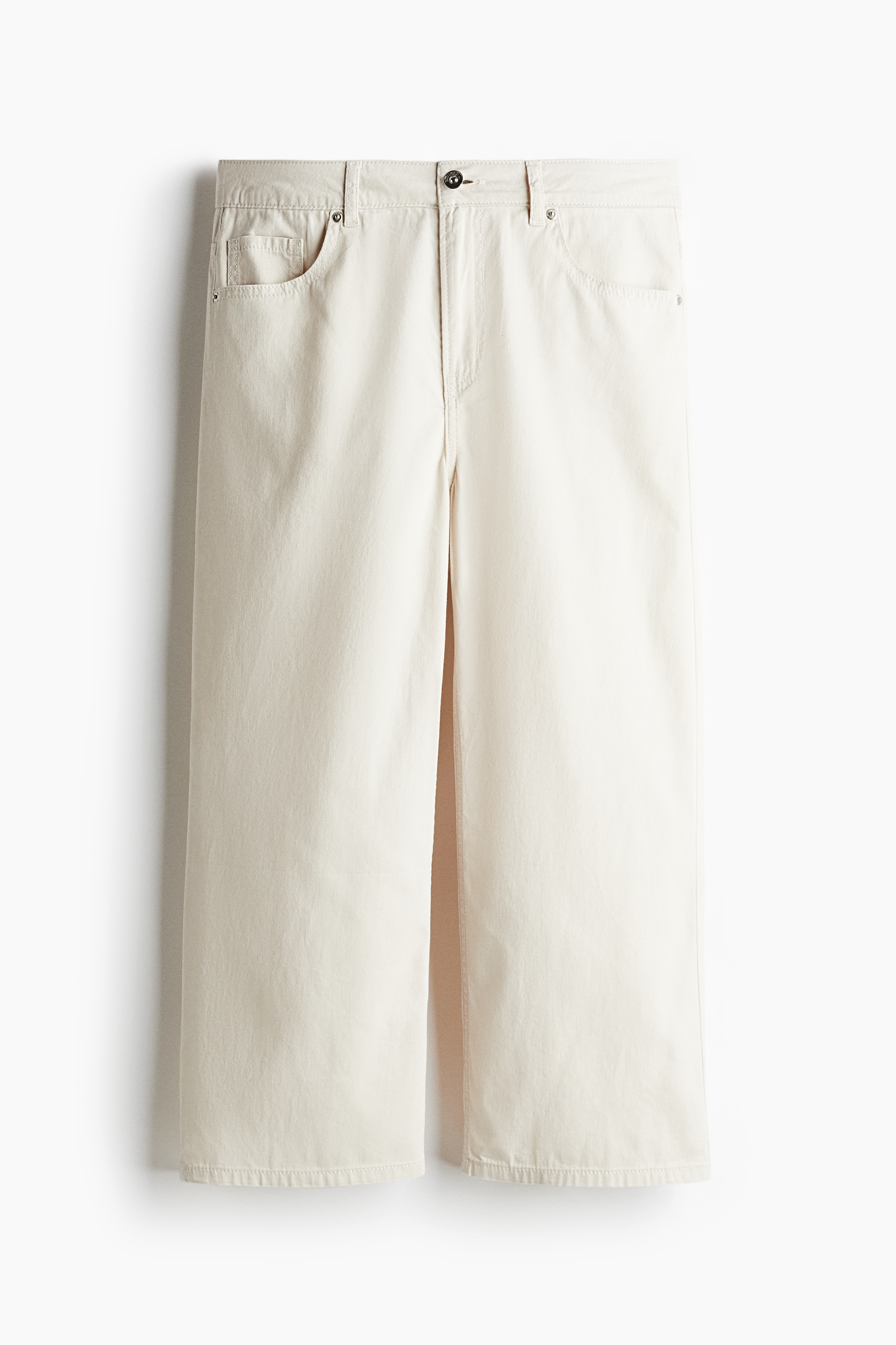 Wide High Cropped Jeans - Cream/Light denim blue/Denim blue/Black/Light grey