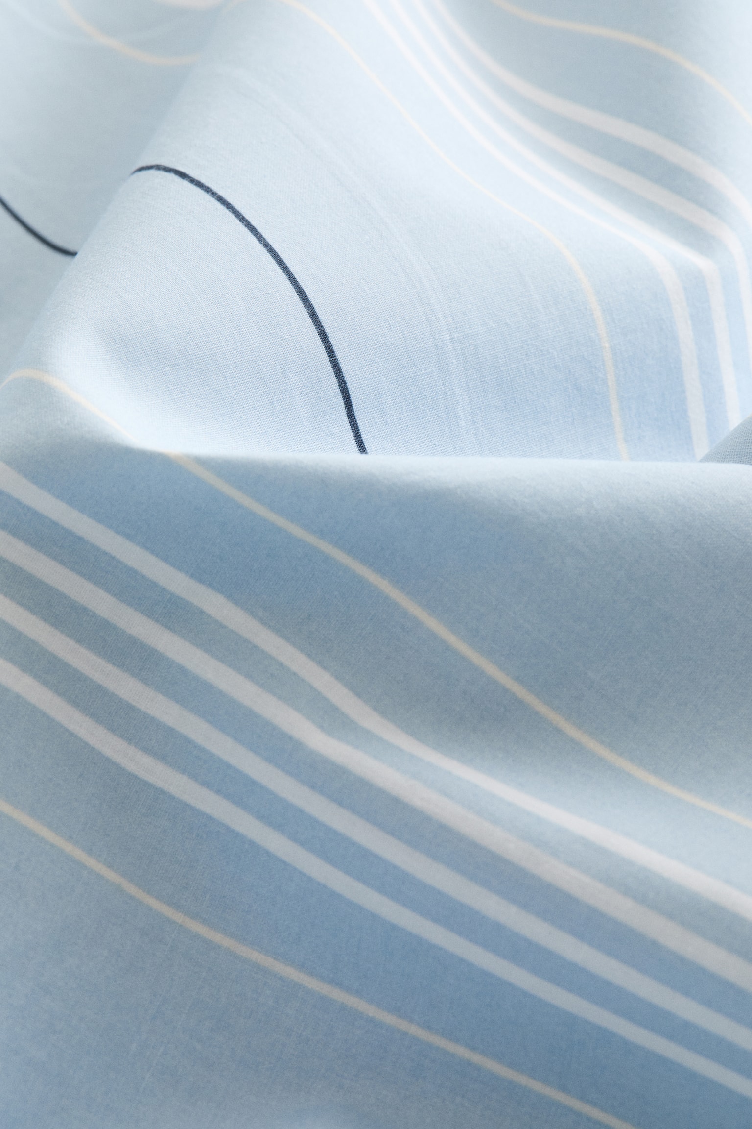 Cotton percale pillowcase - Light blue/Striped/Green/Striped/Powder pink/Striped - 4