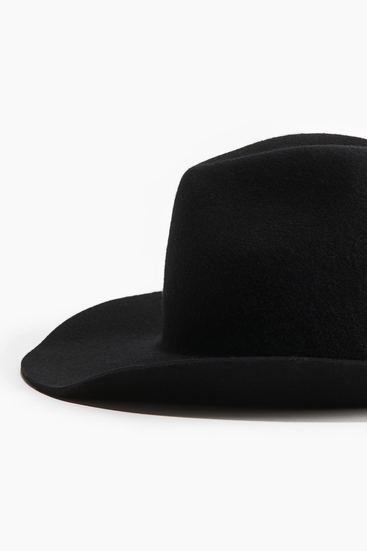 Felted wool cowboy hat - Black/Greige - 3