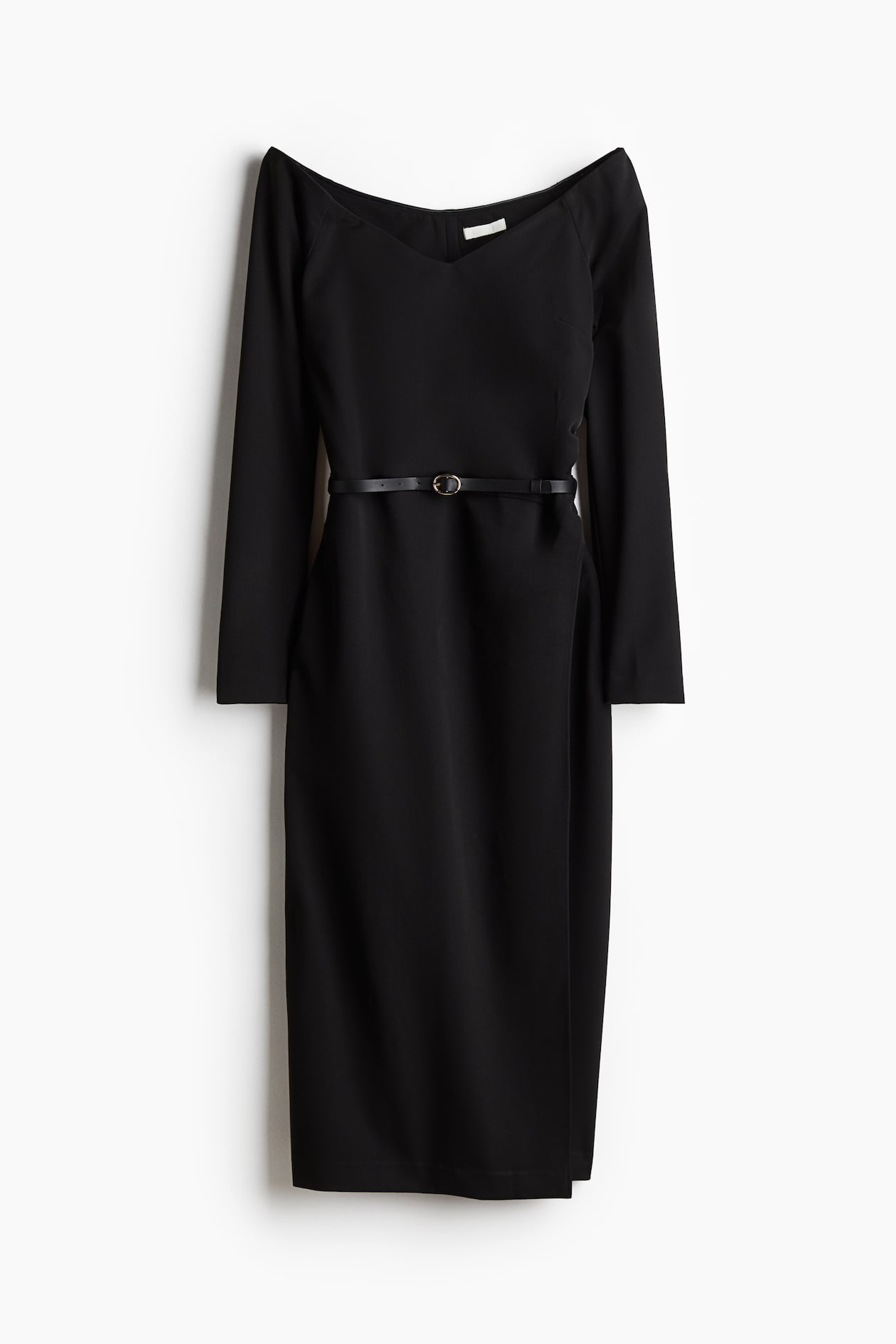 Black Sequin Dress Black Belted Dress With Sleeves Black Halo Jackie O  Dress Black Halo Women's