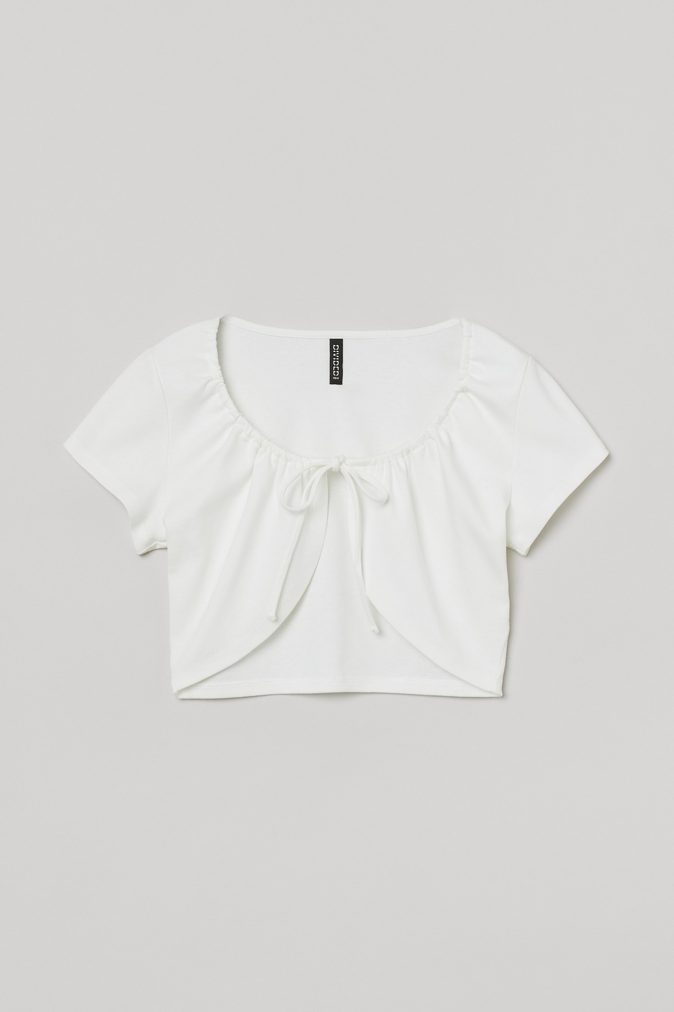 View larger image: Jersey bolero top - White - Ladies | H&M IN 1