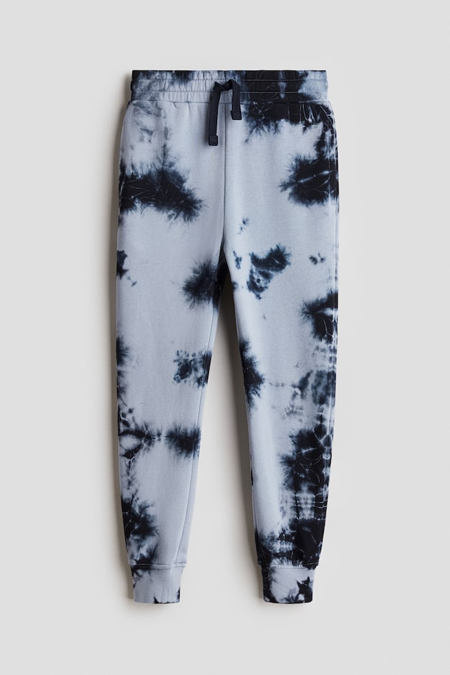Joggers en french terry con diseño - Azul tenue/Batik/Beige claro/Batik - 1
