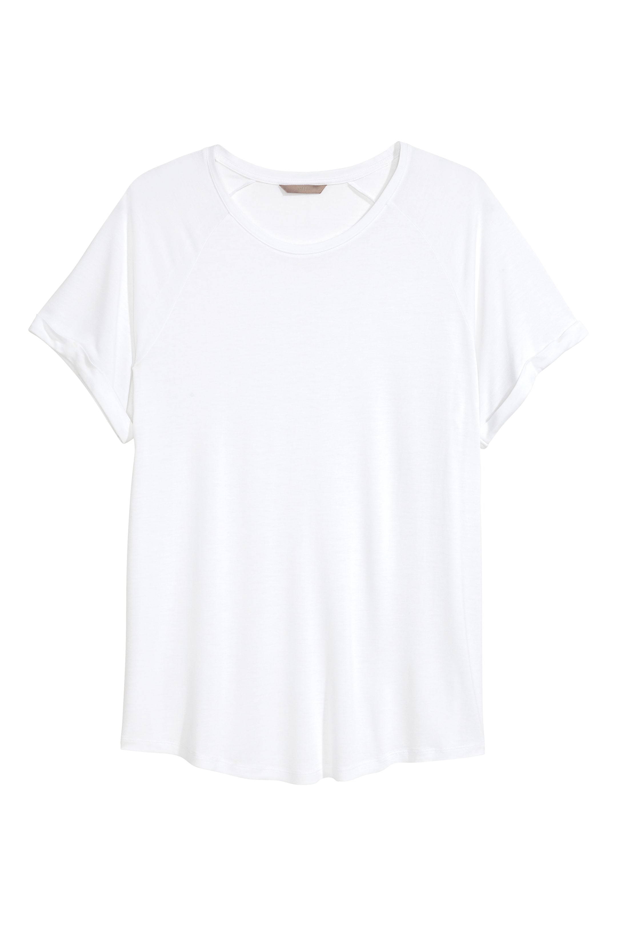 Näytä suurempi kuva: H&M+ Lyhythihainen pusero - Valkoinen - NAISET | H&M FI 1