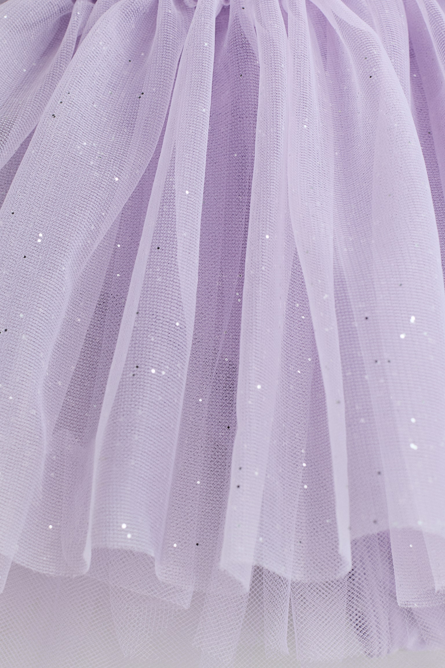 Tulle-skirt dance leotard - Light purple/Pink/Hearts/Light dusty pink/Glittery - 3