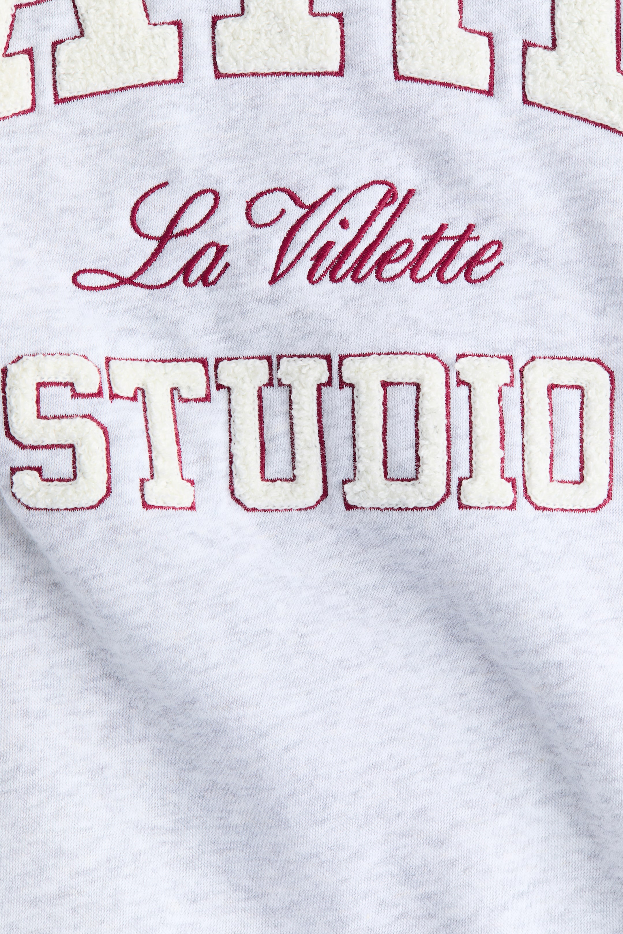 Sweatshirt with Text Motif