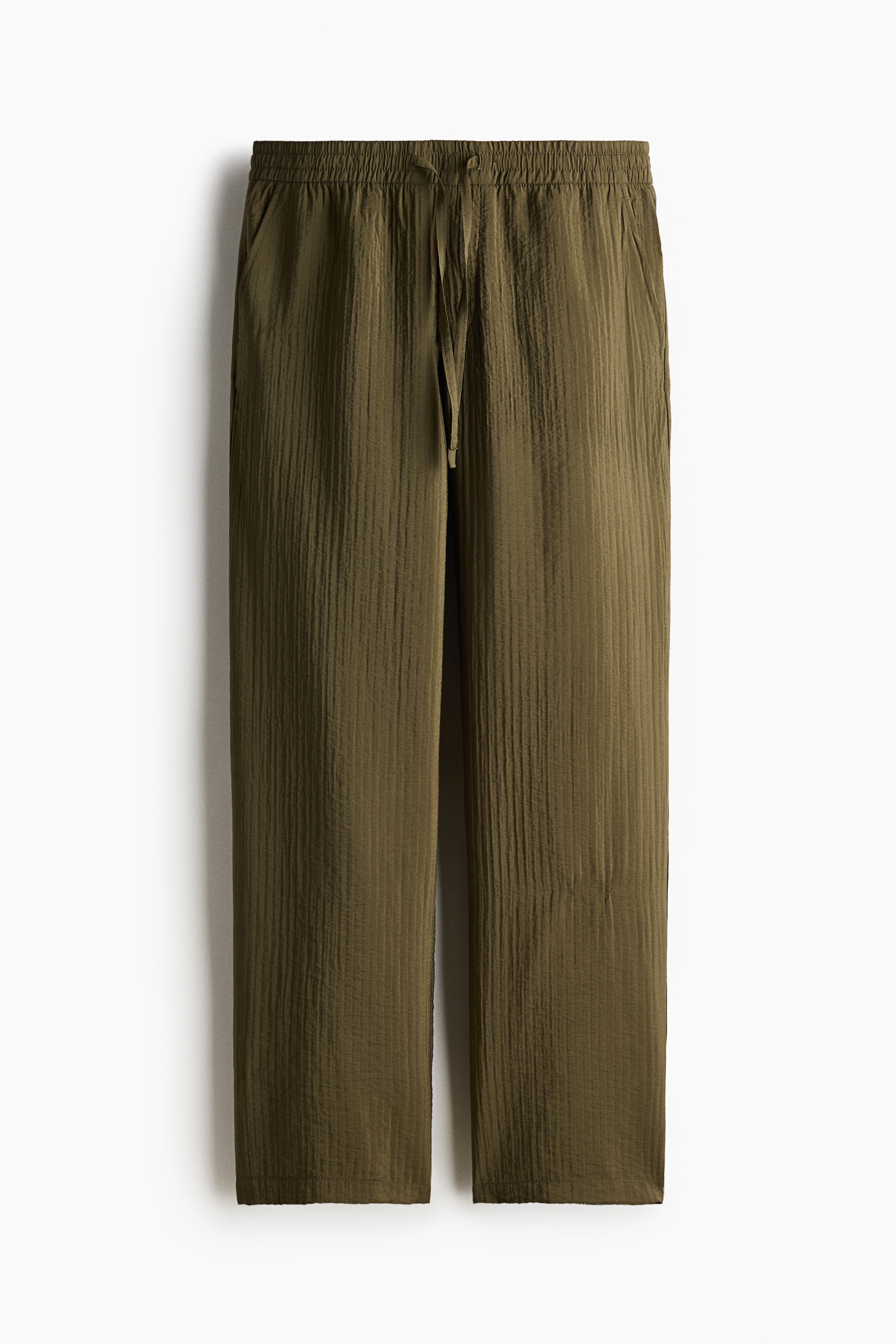 Quần dài vân nổi Relaxed Fit - Màu xanh kaki/Màu đen/Màu trắng/Màu nâu