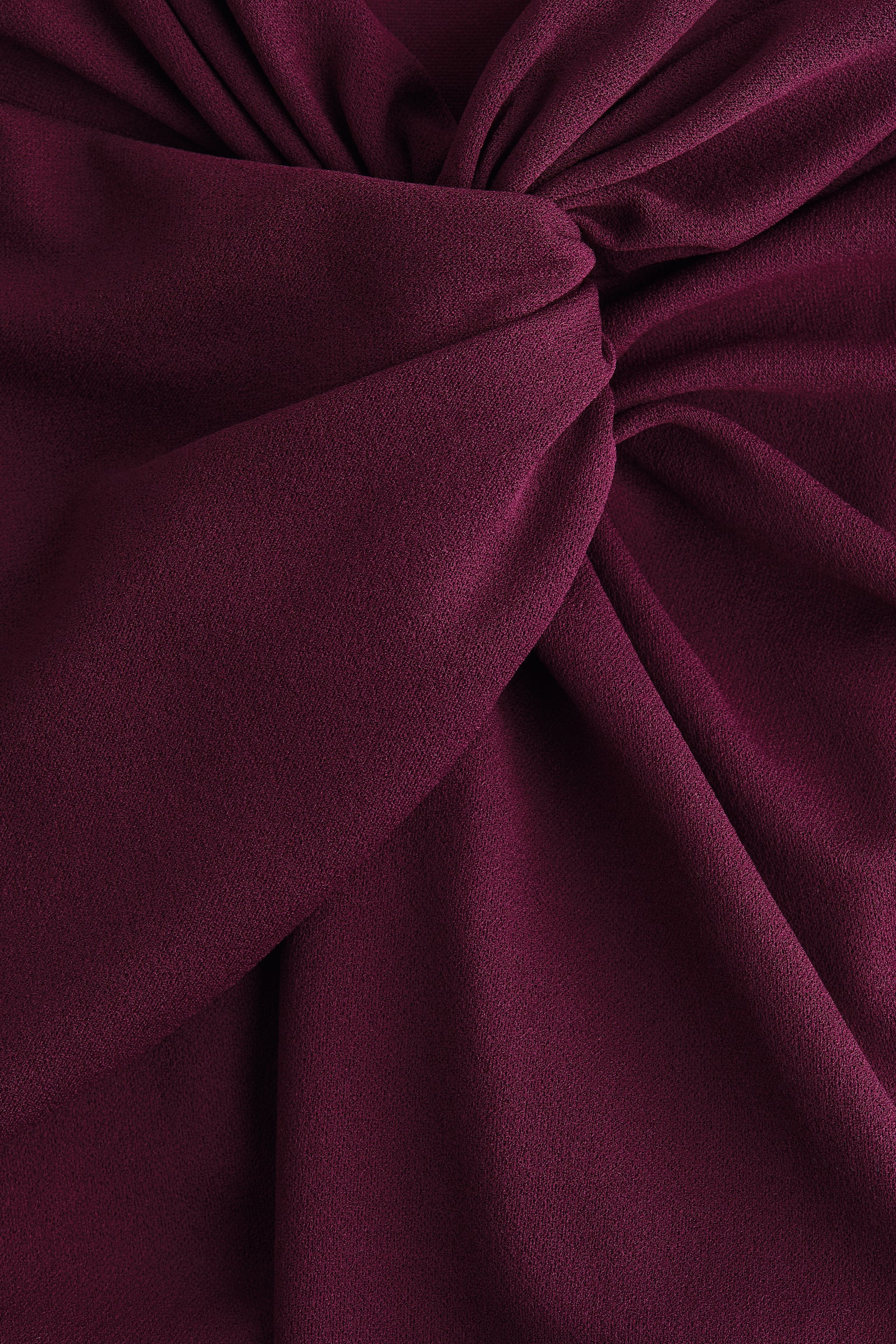 Twisted-detail trousers - Plum red/Black - 3