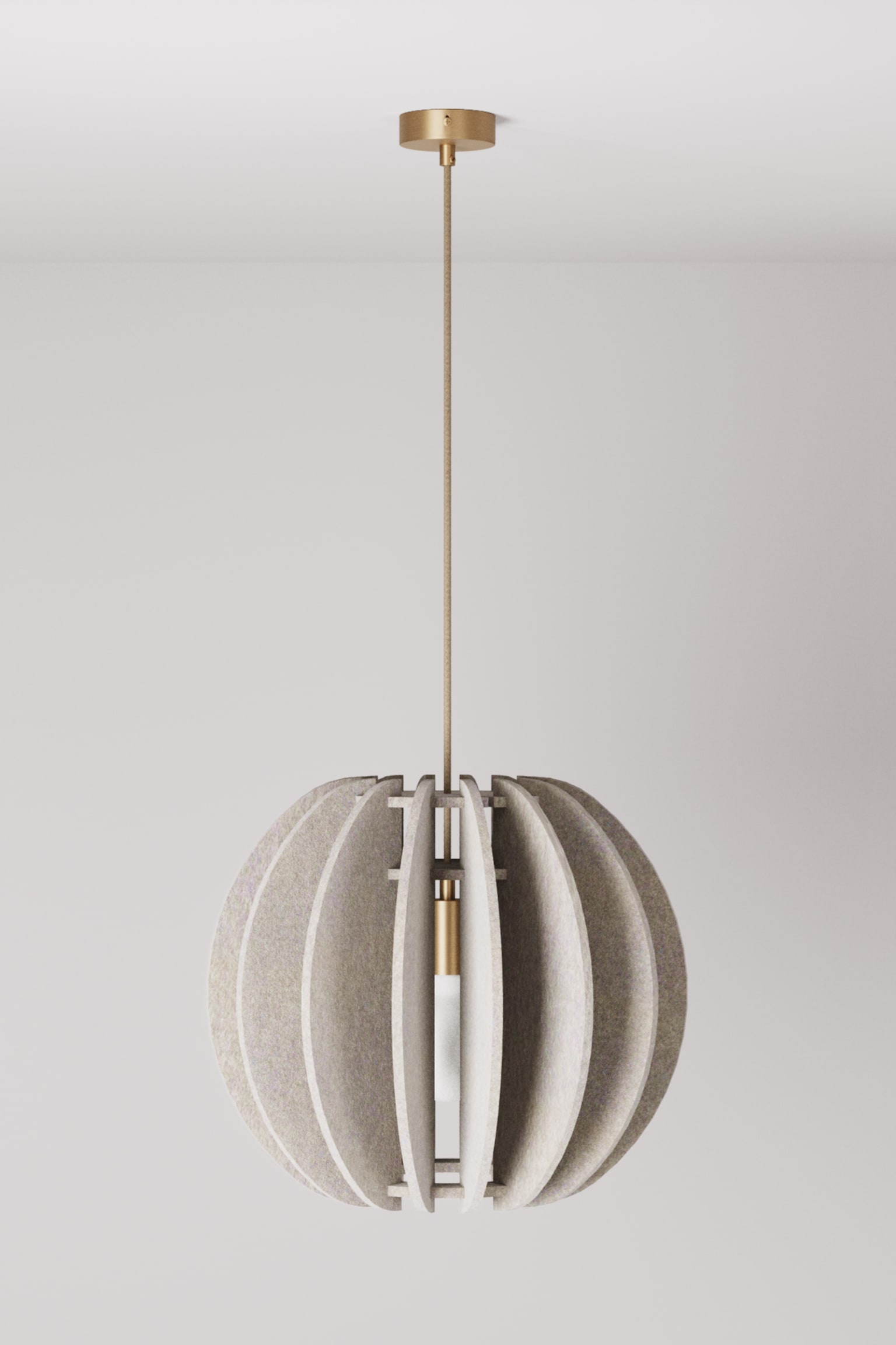 Lampa Wisząca Z Materiału Dźwiękochłonnego - Mieszanka/Czarny - 4