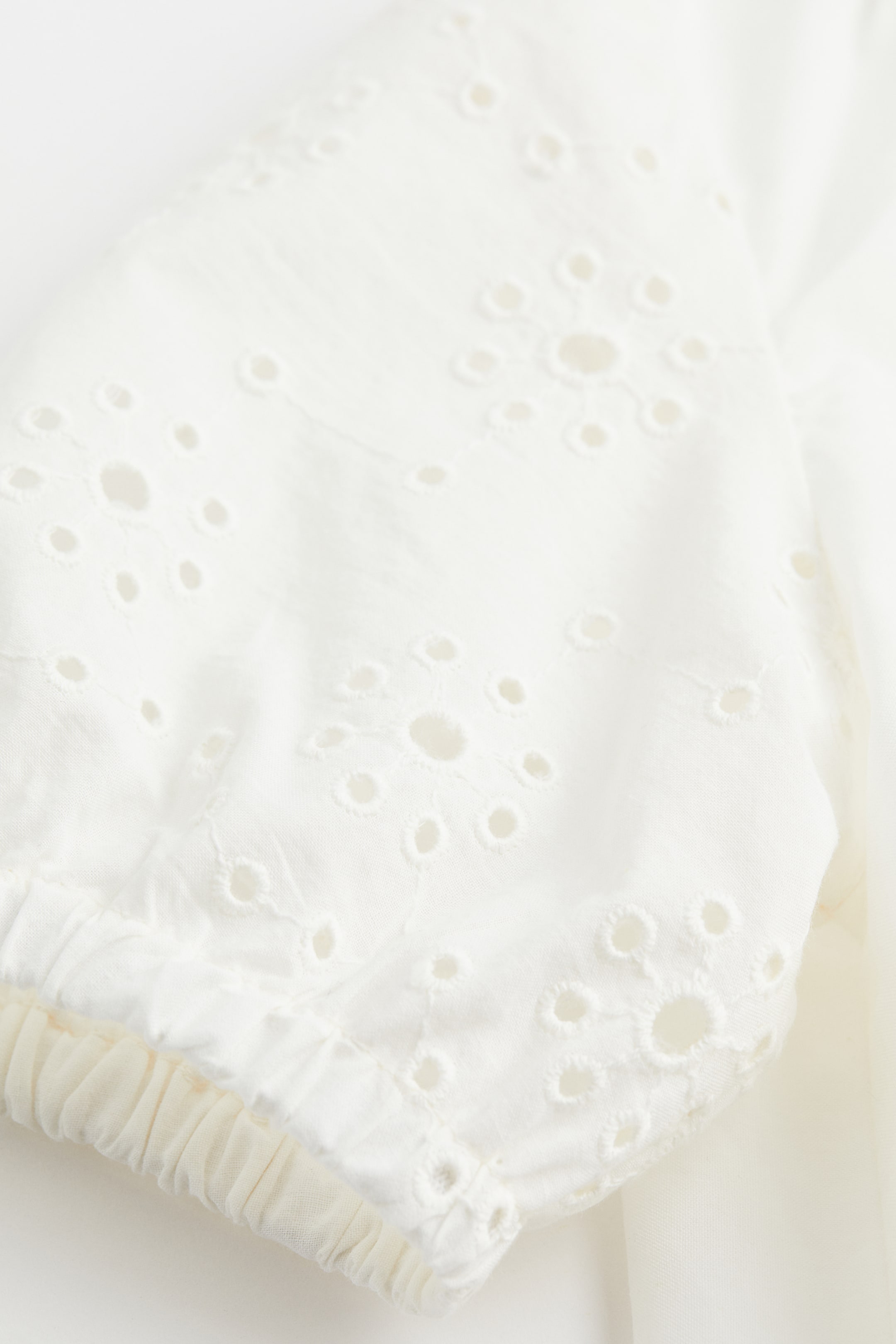 View larger image: Broderie anglaise-sleeved blouse - Natural white - Kids | H&M IN 2