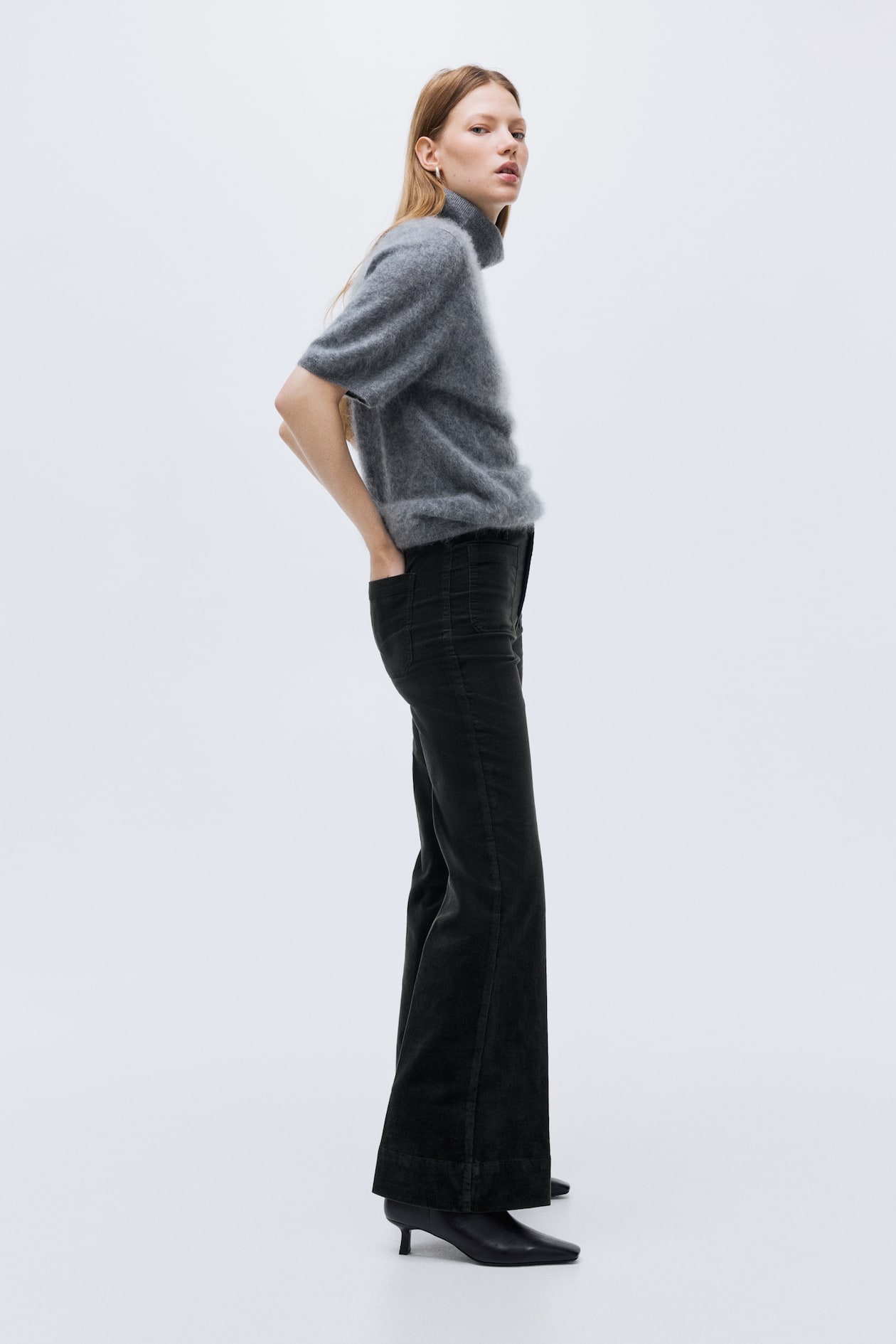 Flared Corduroy Pants - image 2