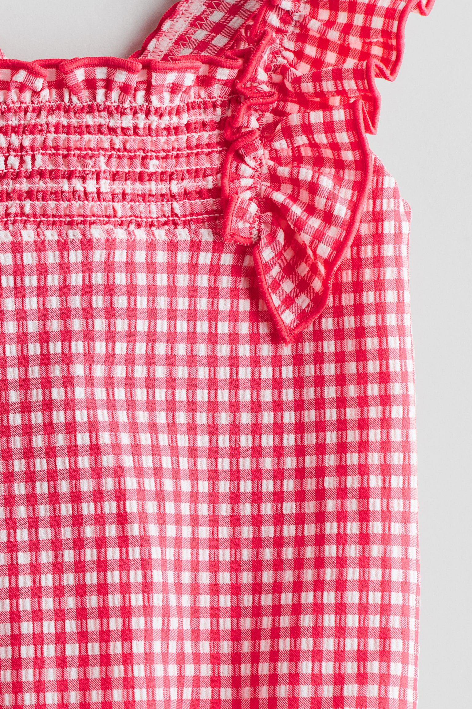 Traje de baño texturizado - Rosa frambuesa/Cuadros/Blanco/Floreado - 2
