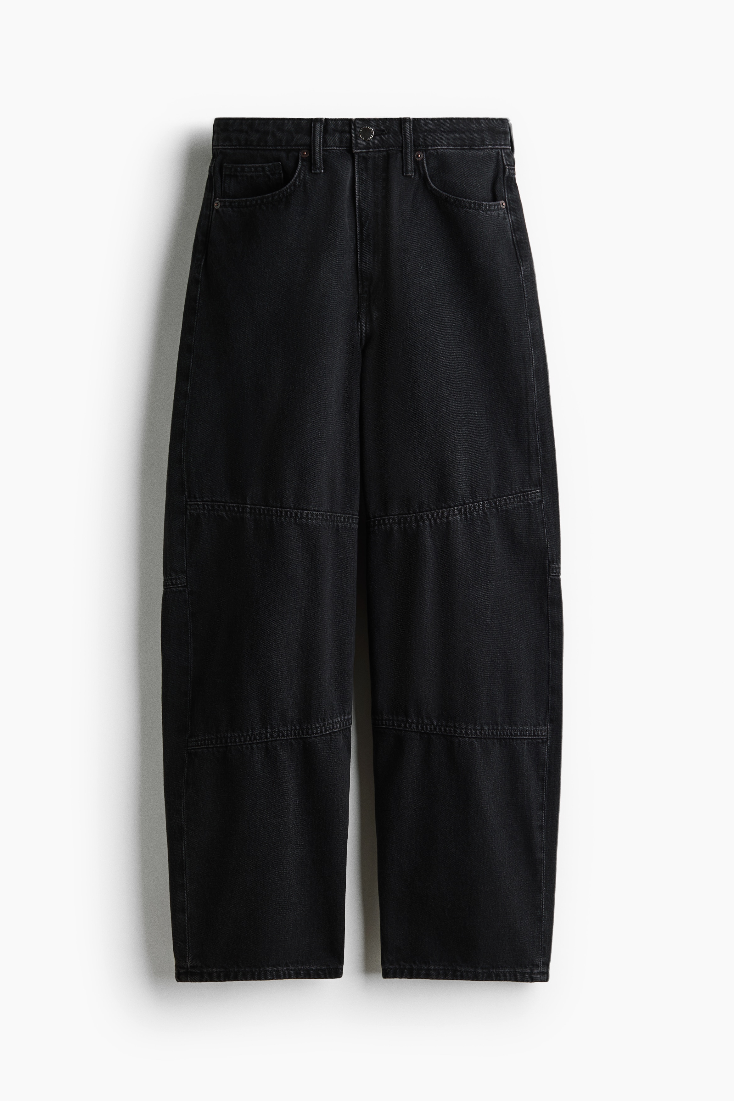 Barrel High Waist Jeans - Denimzwart/Dusty bruin/slangenleerdessin/Kakigroen