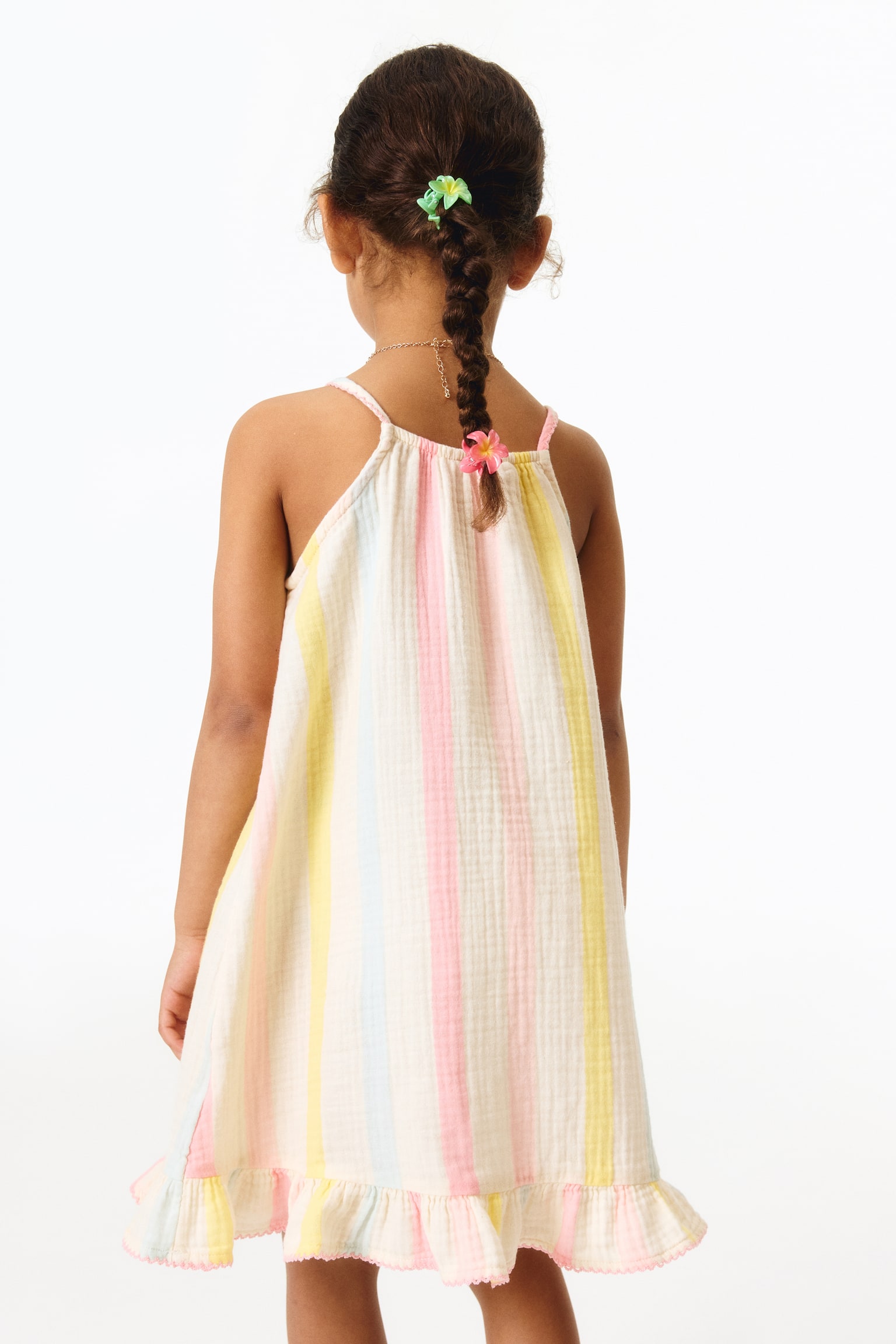 Flounced Strappy Dress - 3