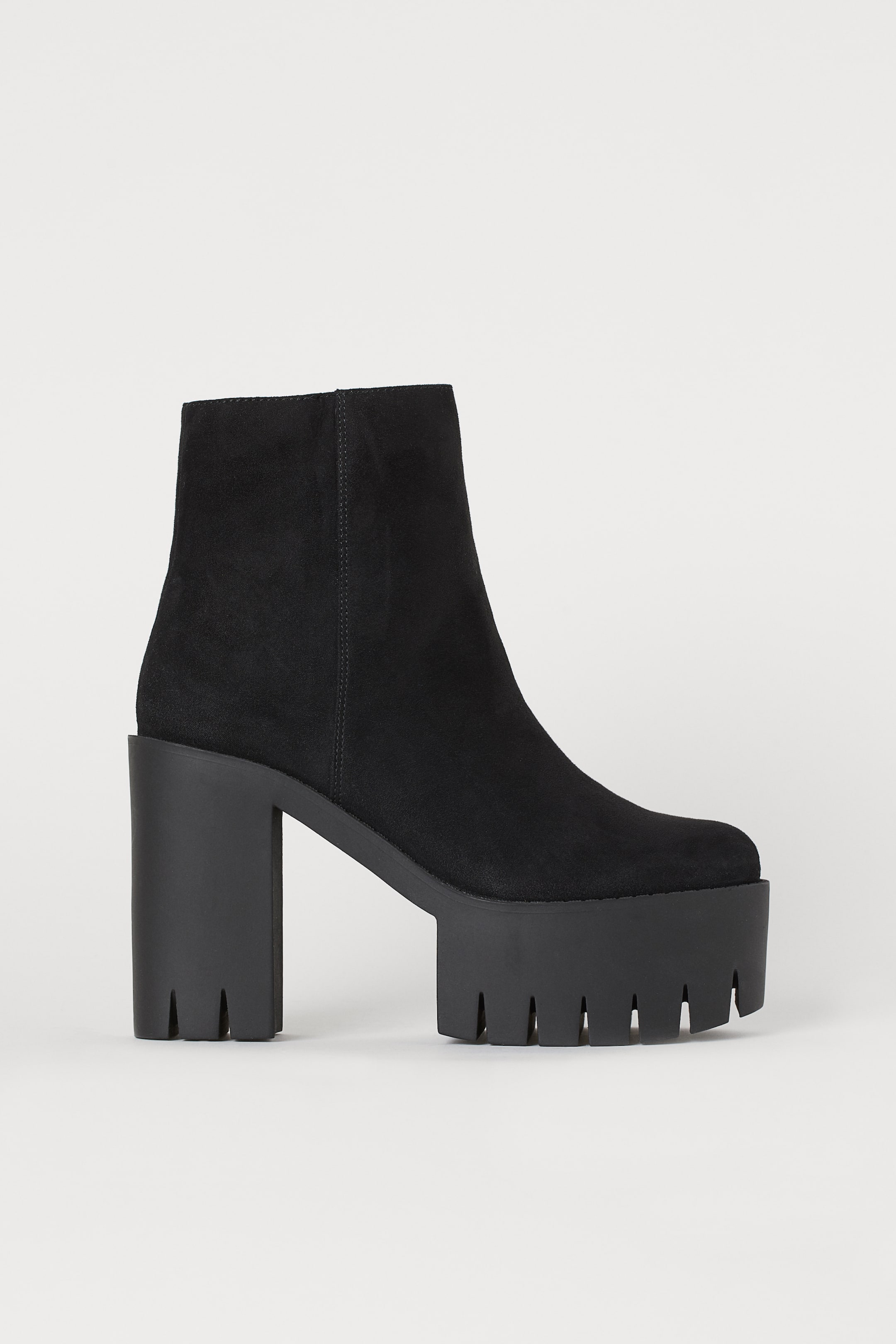 Προβολή μεγαλύτερης εικόνας: Platform ankle boots - Black - Ladies | H&M GR 1