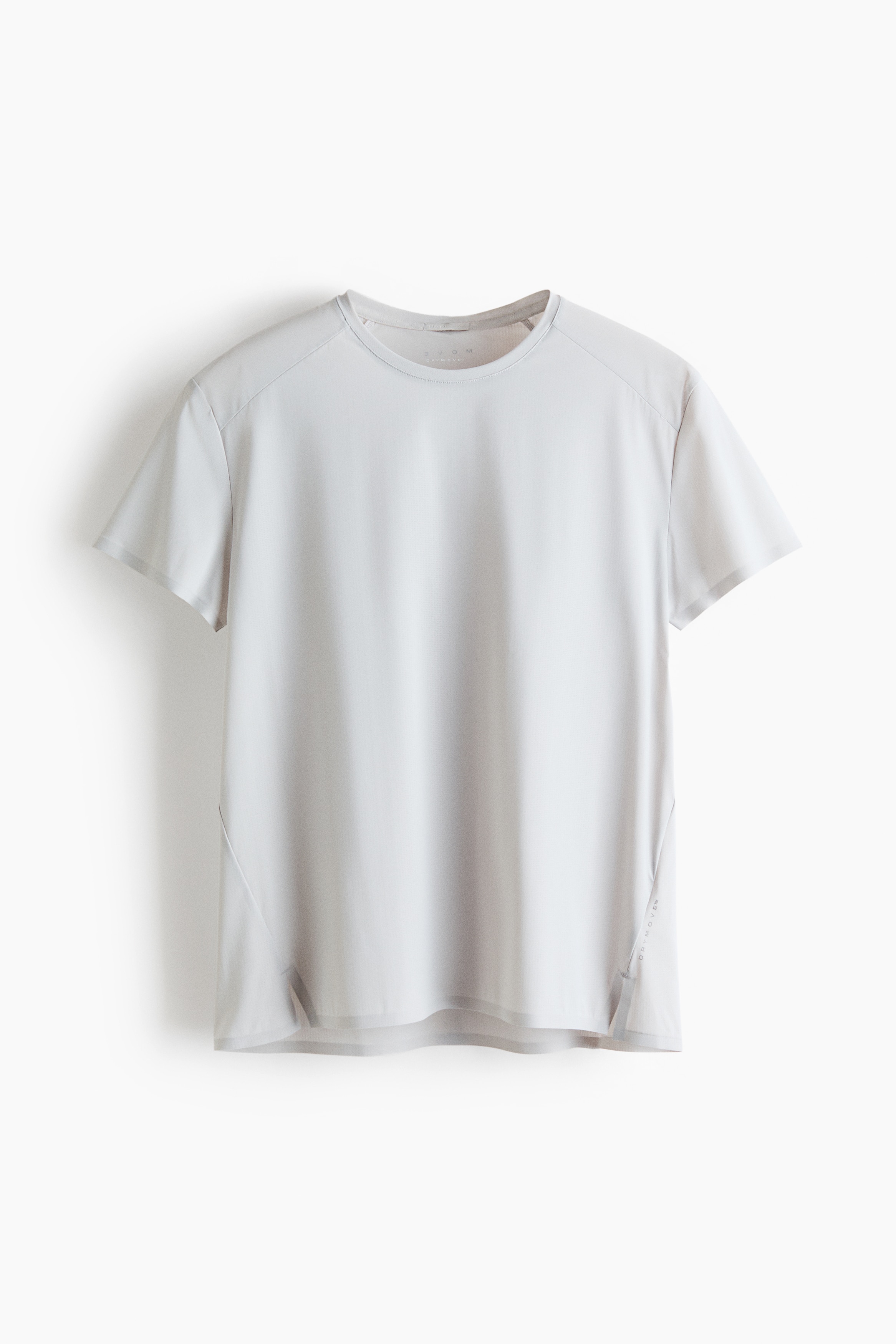 Camiseta de correr con DryMove™ Regular Fit - Gris claro/Negro/Amarillo mantequilla